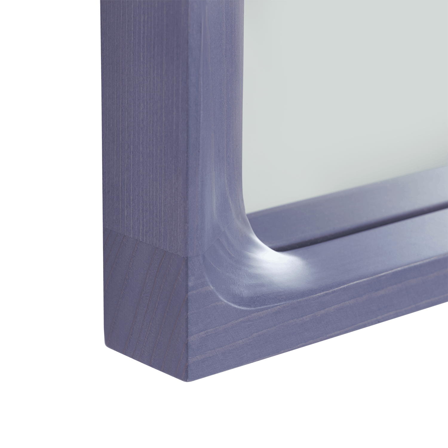 Arced Mirror, Small in Light Lilac