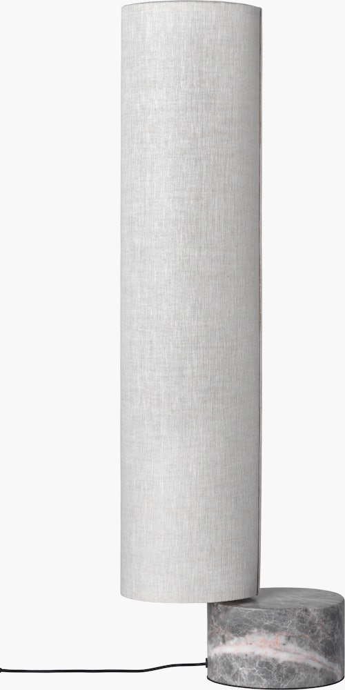 Unbound Floor Lamp in Grey Marble and Canvas