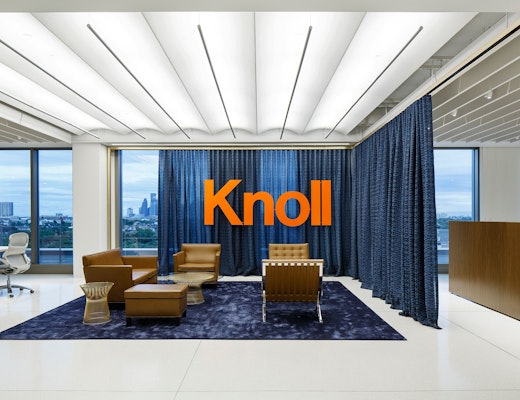 Knoll Houston Showroom Gold, Drapery: Dakar