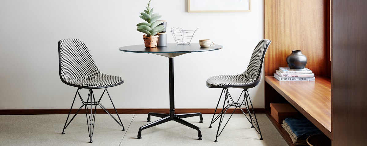 Eames Upholstered Molded Plastic Side Chair