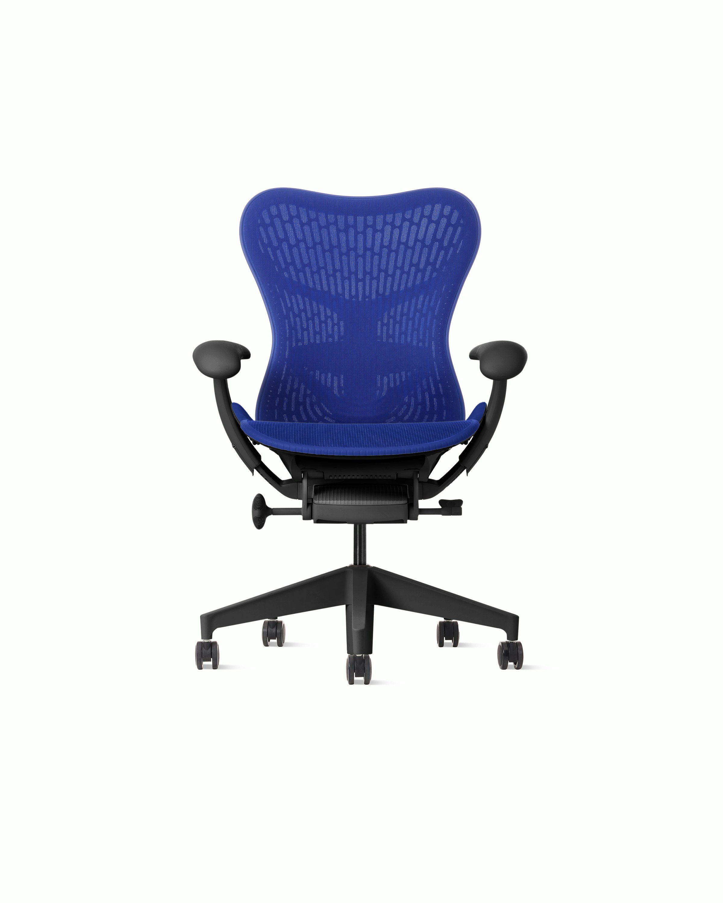 Mirra 2 Chair in Graphite with Ultramarine Butterfly Suspension