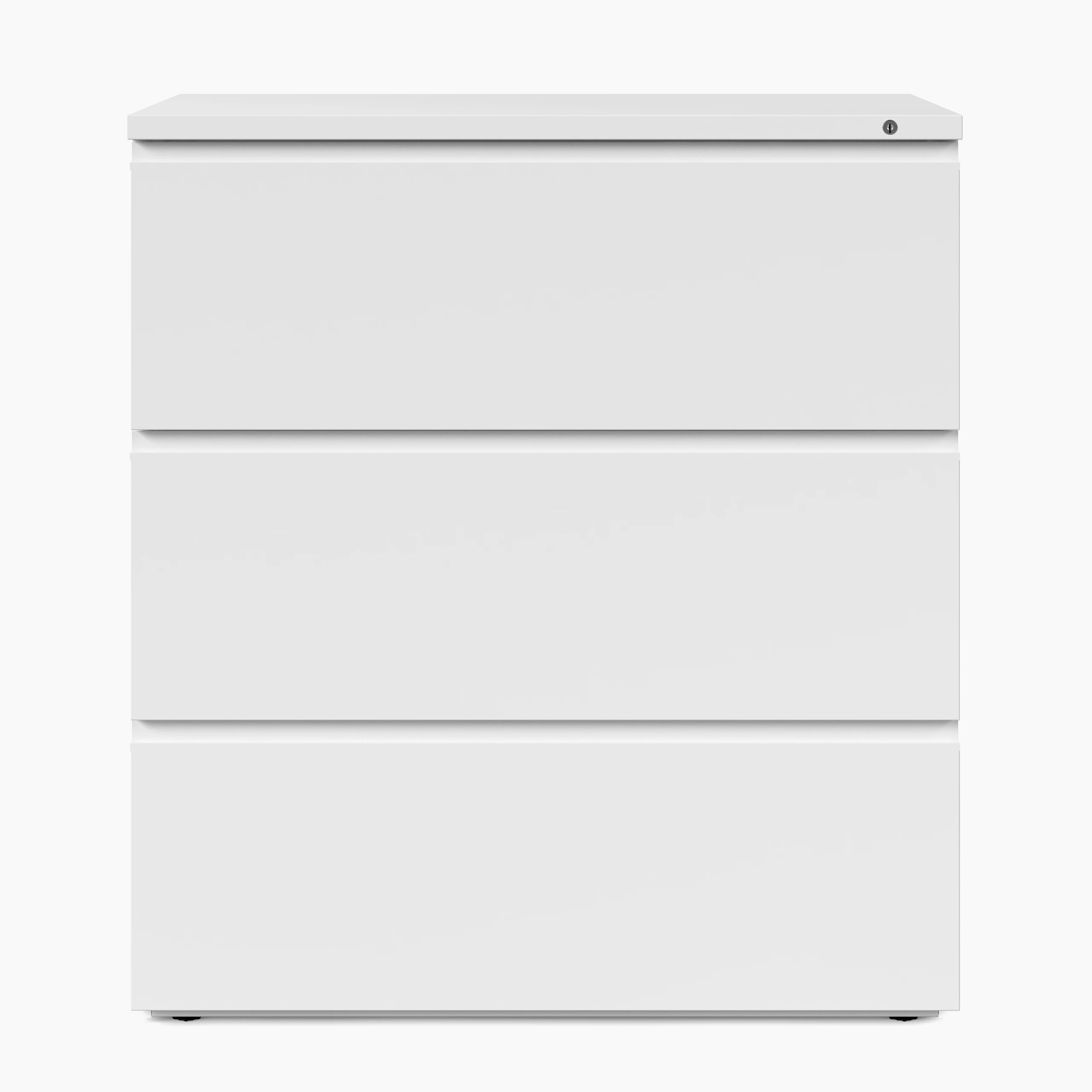 White Series 2 lateral file storage, viewed from the front.
