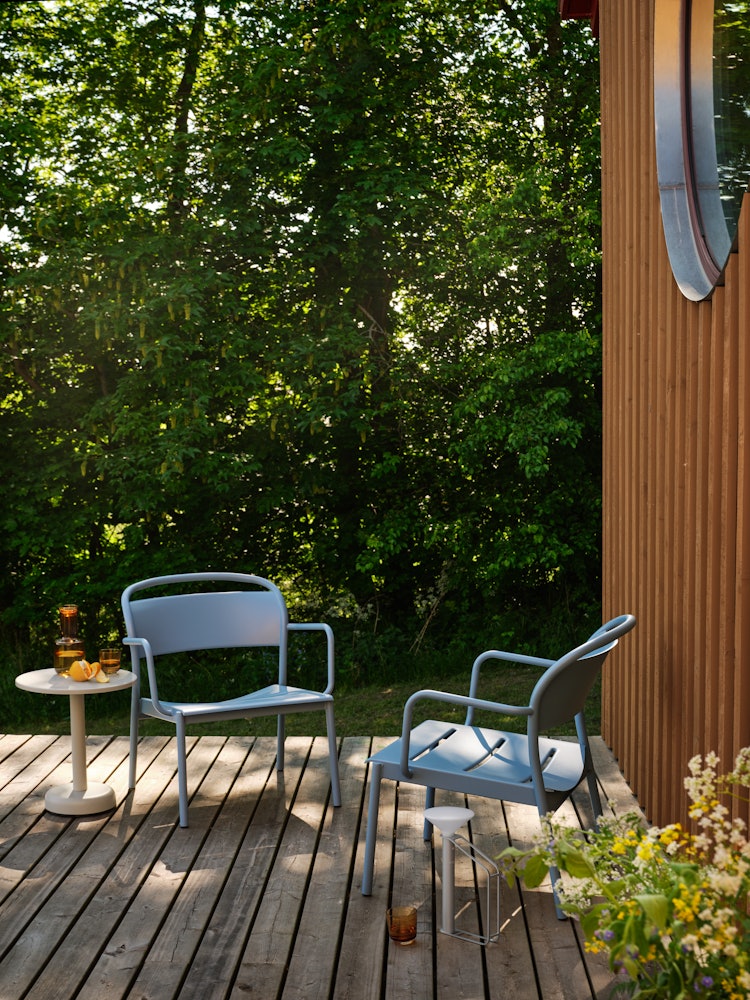 Linear Steel Side Table