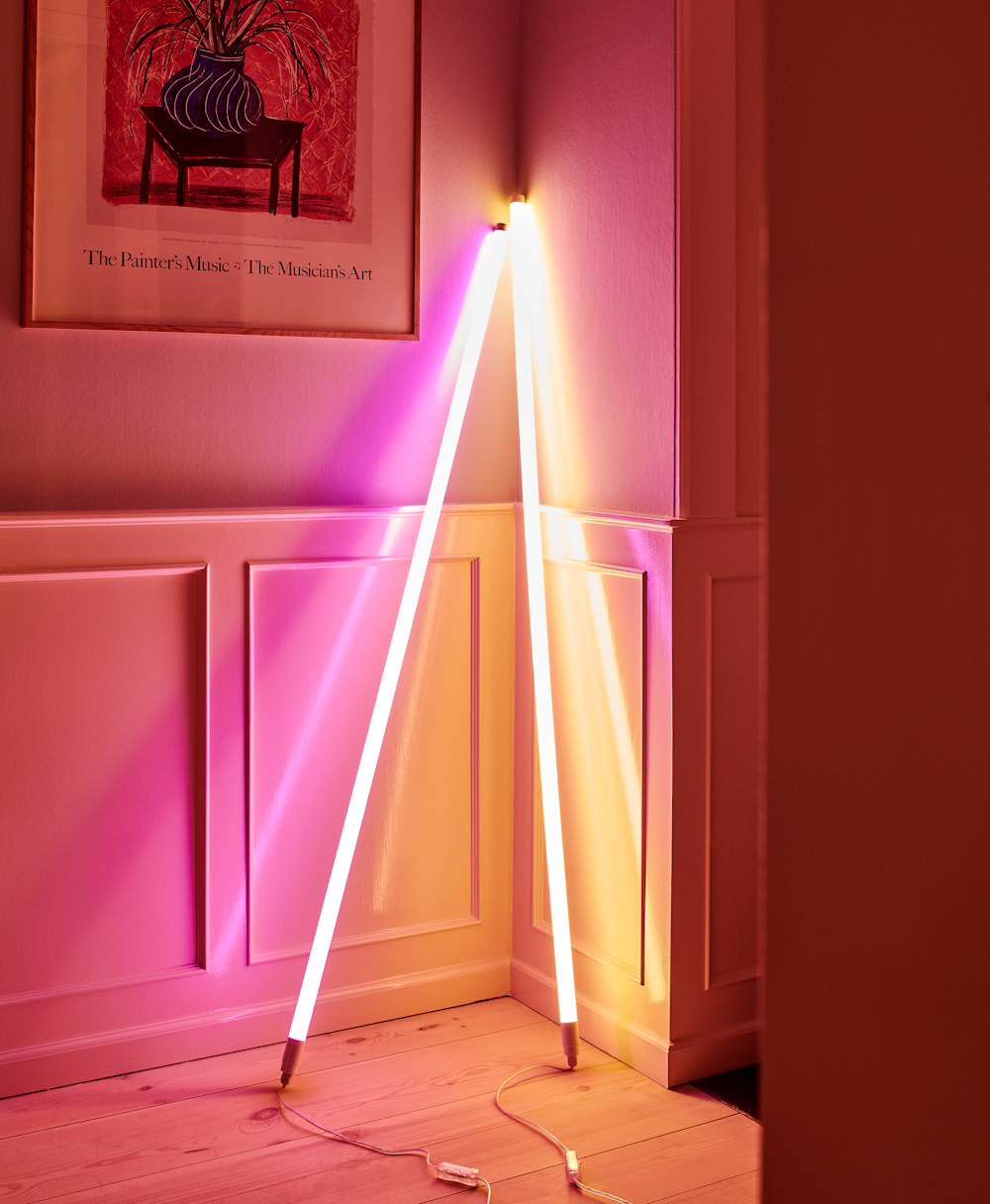 Neon Tube LED Lights in a home setting