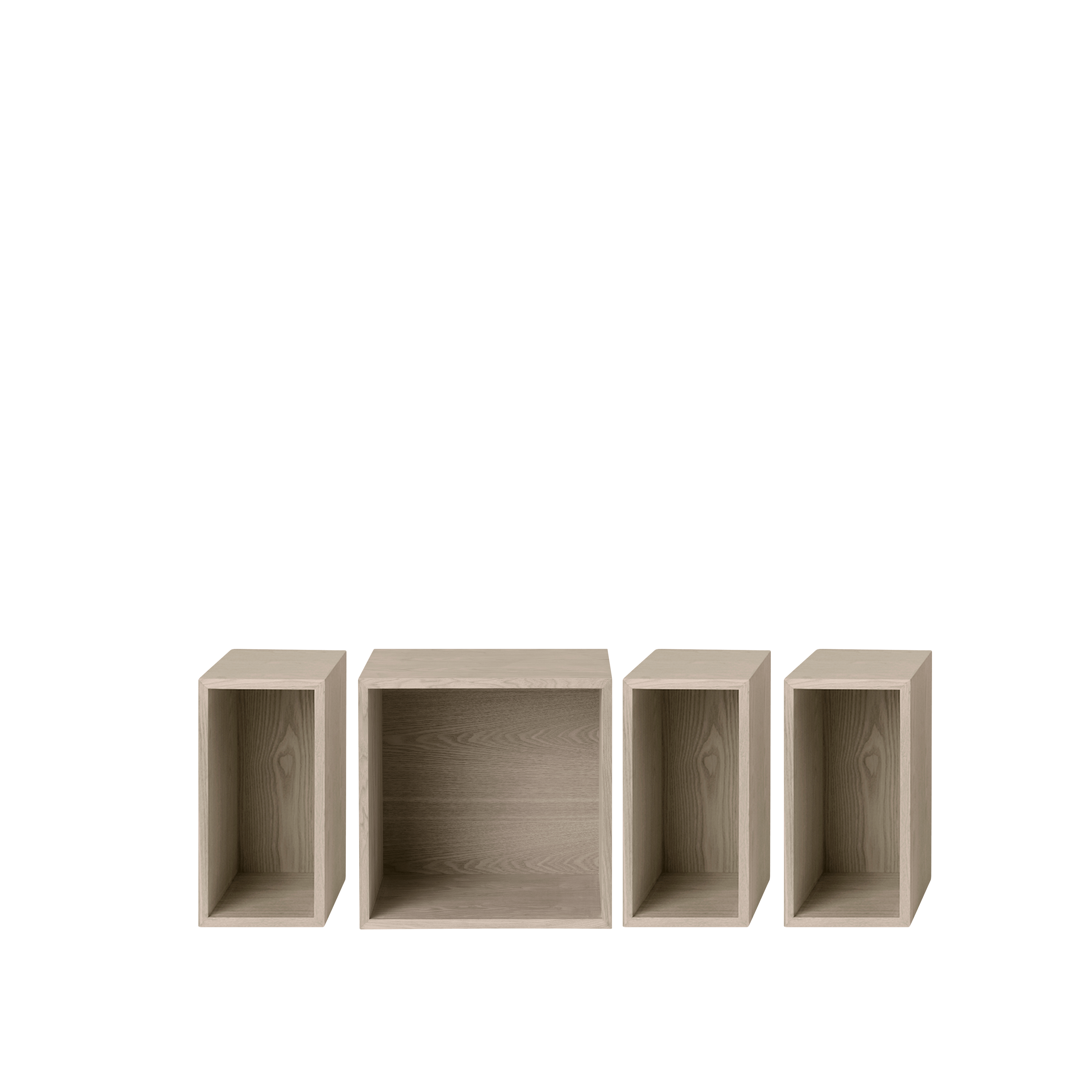 Mini Stacked Storage System - Configuration 2,  Oak
