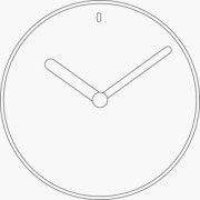 Hemisphere Wall Clock 14 Large