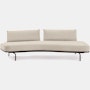 Panoramic Sofa - Right ,  Double Large,  Curly,  Ivory,  Charcoal