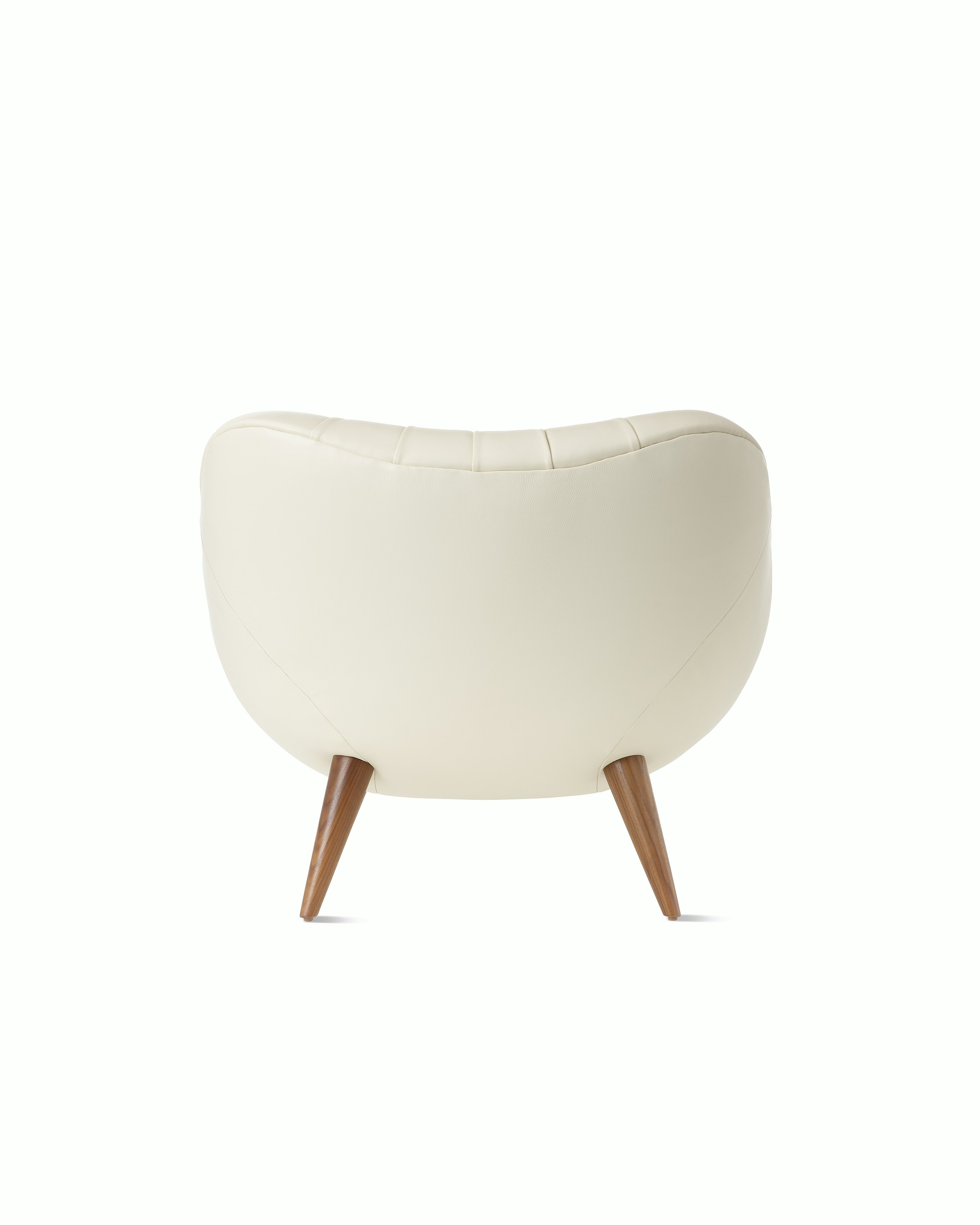 Rohde Easy Chair in ivory back view.