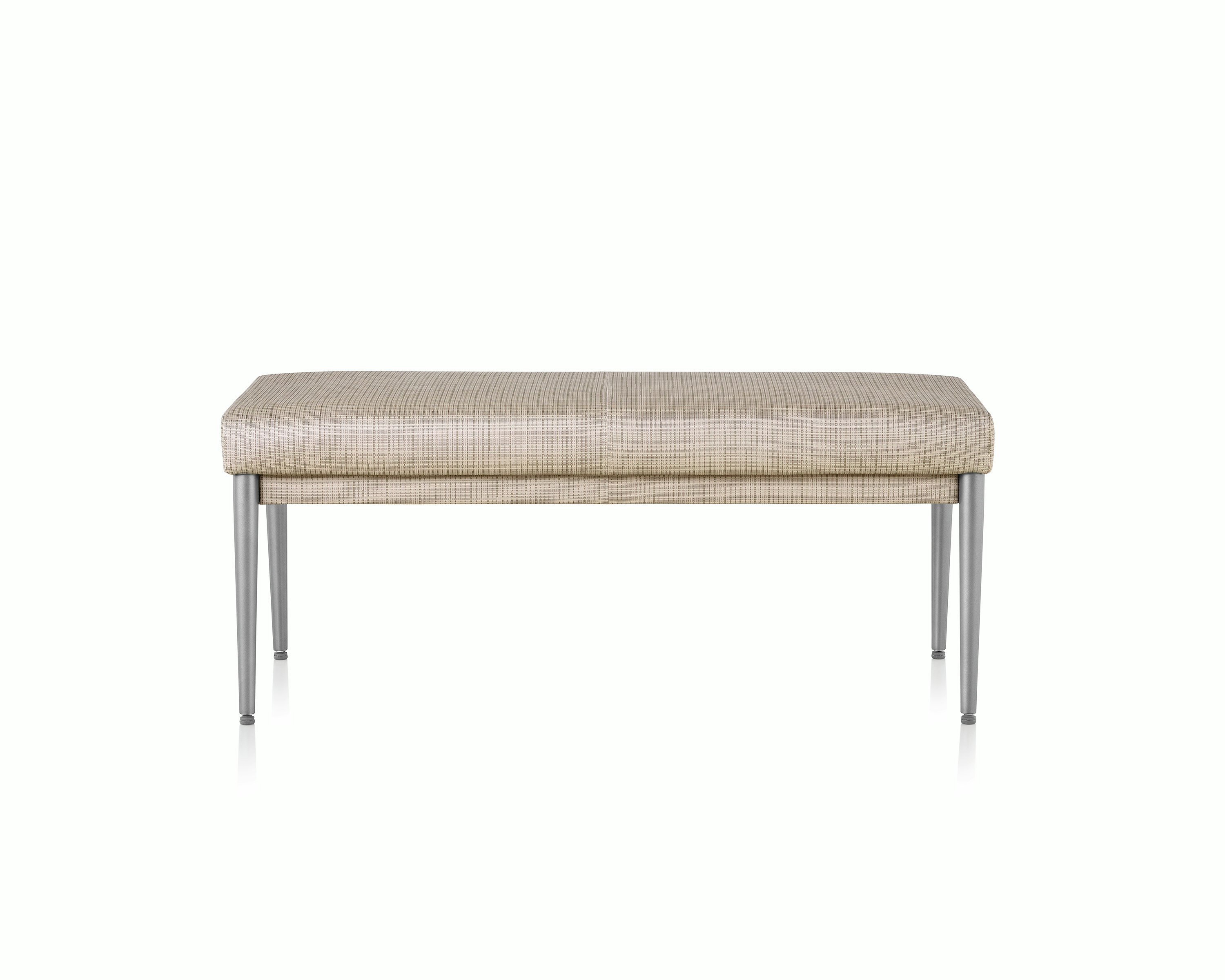 Front view of Nemschoff Palisade Bench on white sweep.