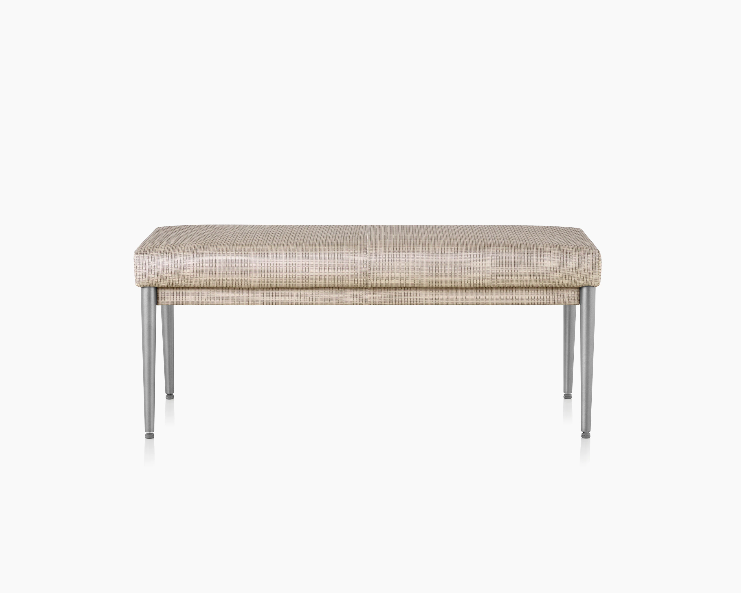 Front view of Nemschoff Palisade Bench on white sweep.