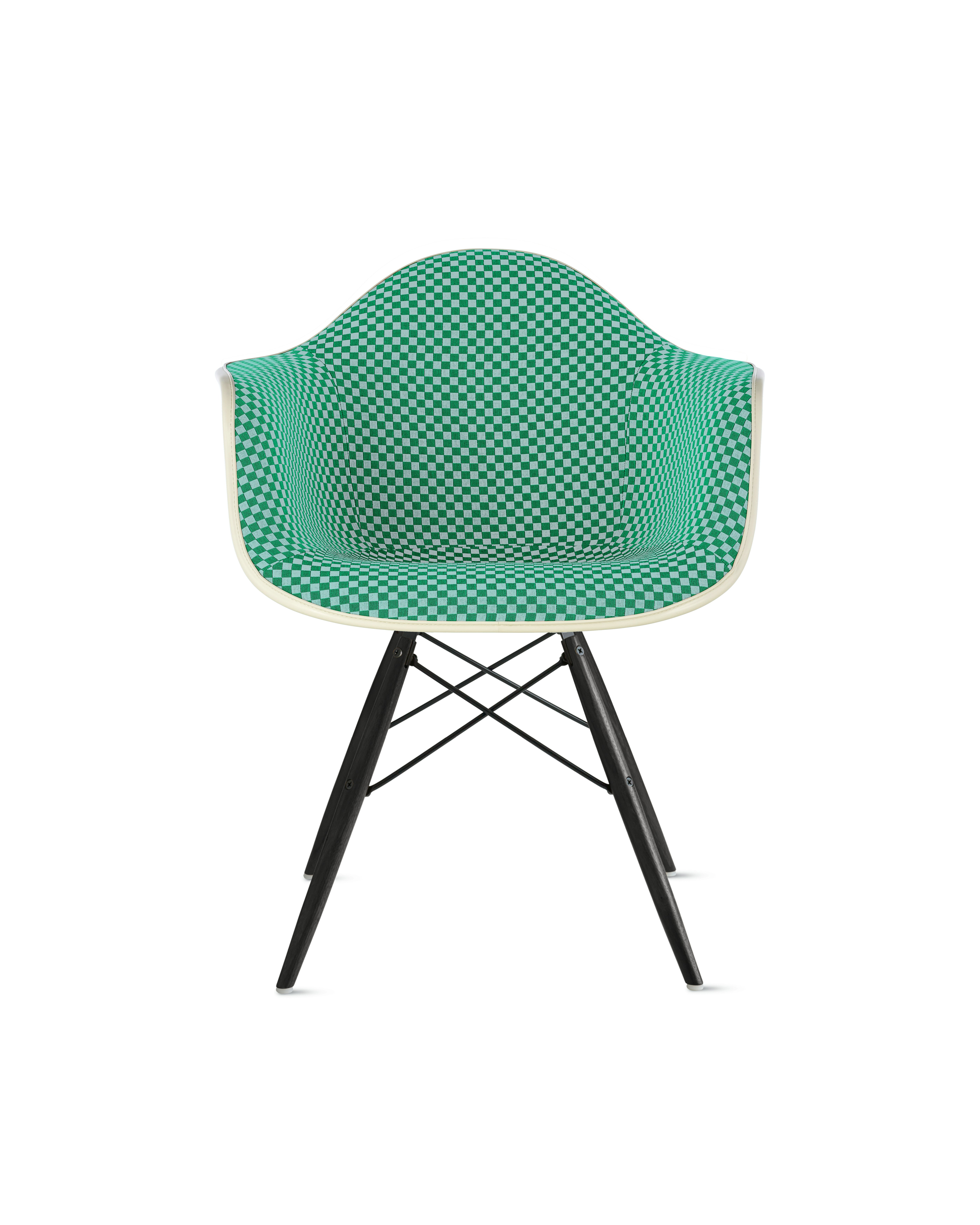 Eames Upholstered Molded Plastic Armchair