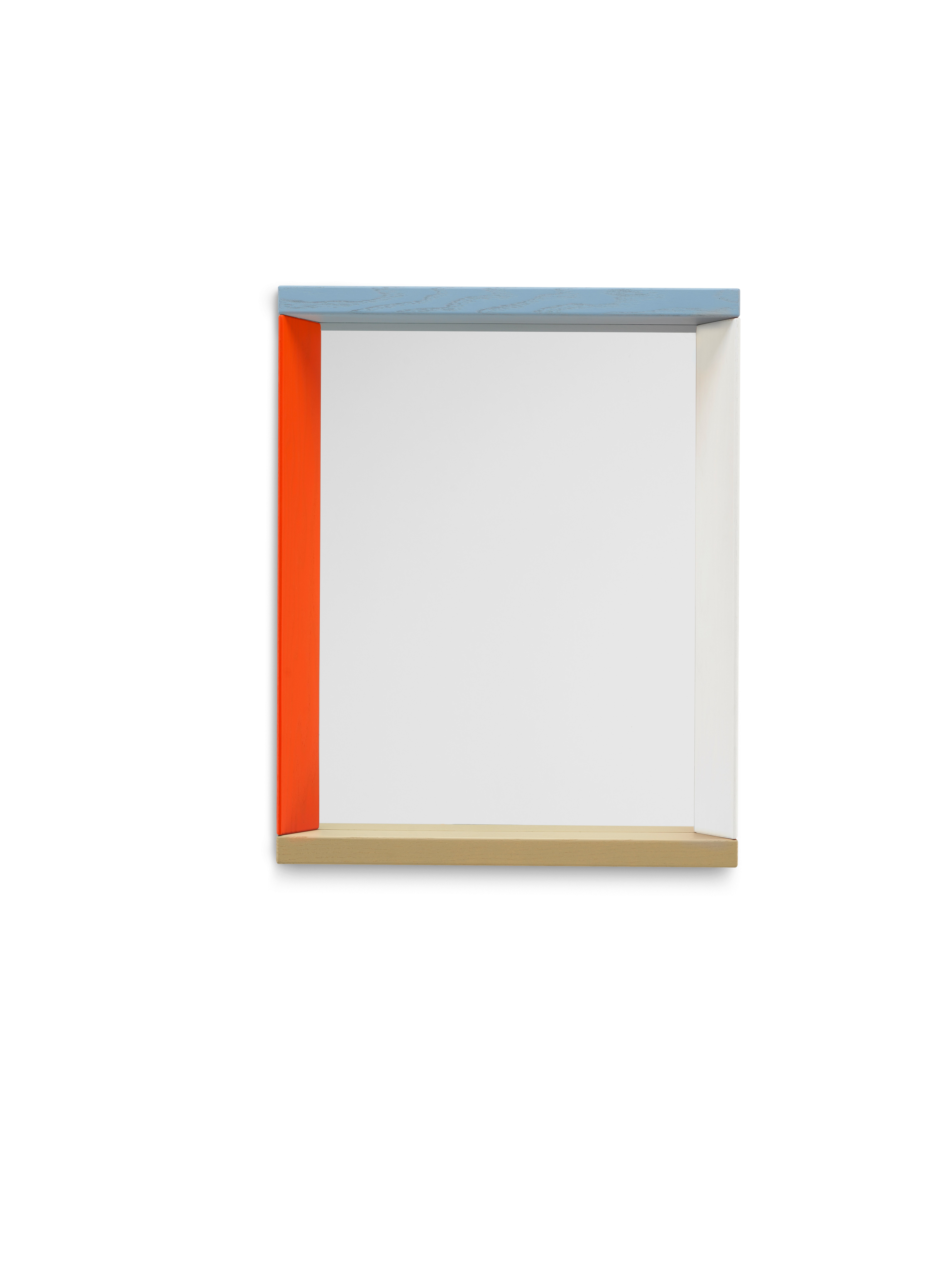 Colour Frame Mirror,  Blue/Orange,  Small