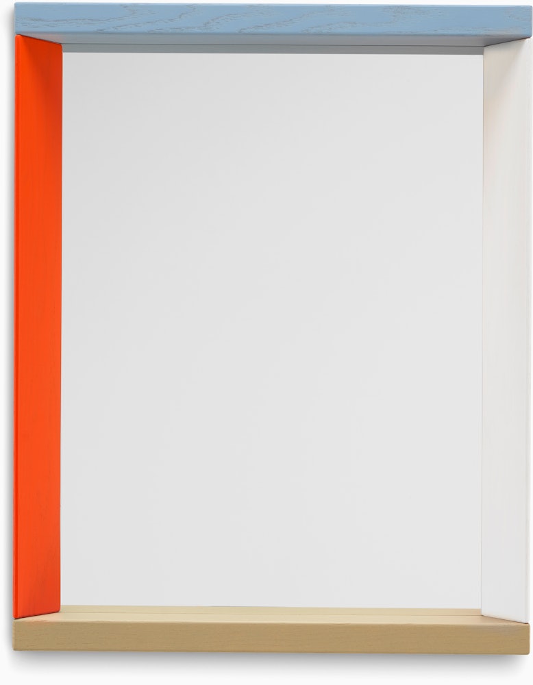 Colour Frame Mirror,  Blue/Orange,  Small