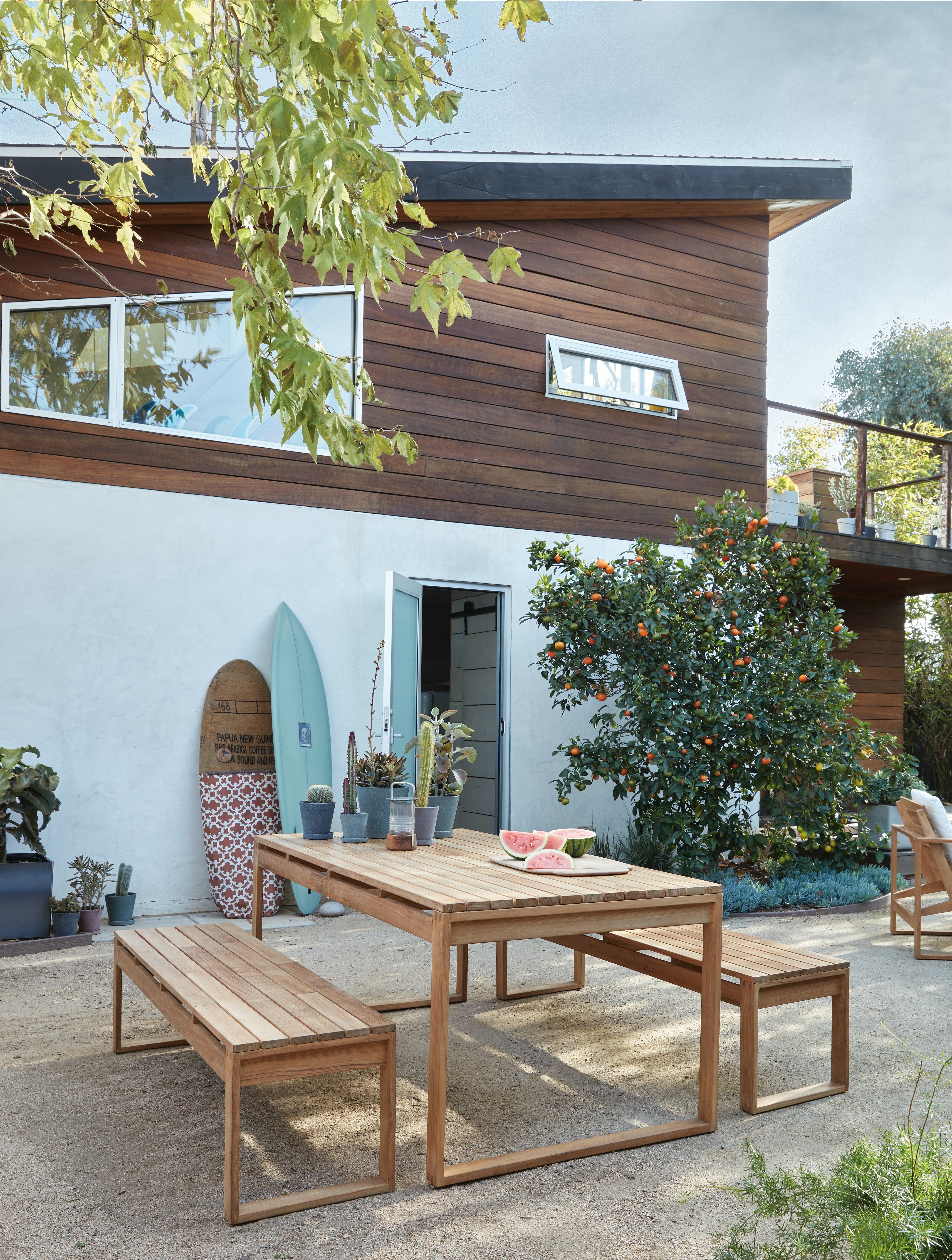 Block Island Dining Table with Block Island Bench