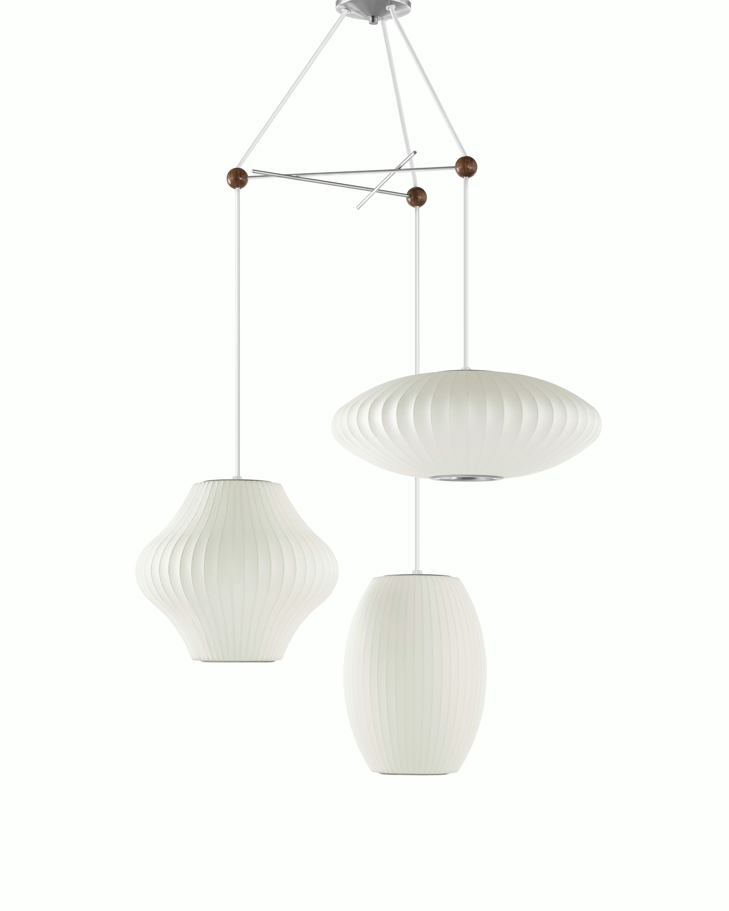 nelson triple bubble lamp fixture