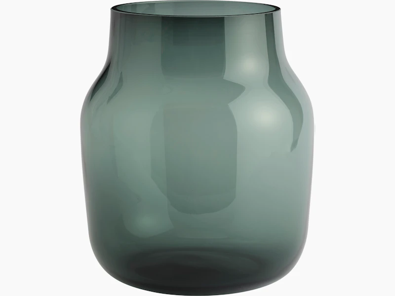 Silent vase 20 dark green