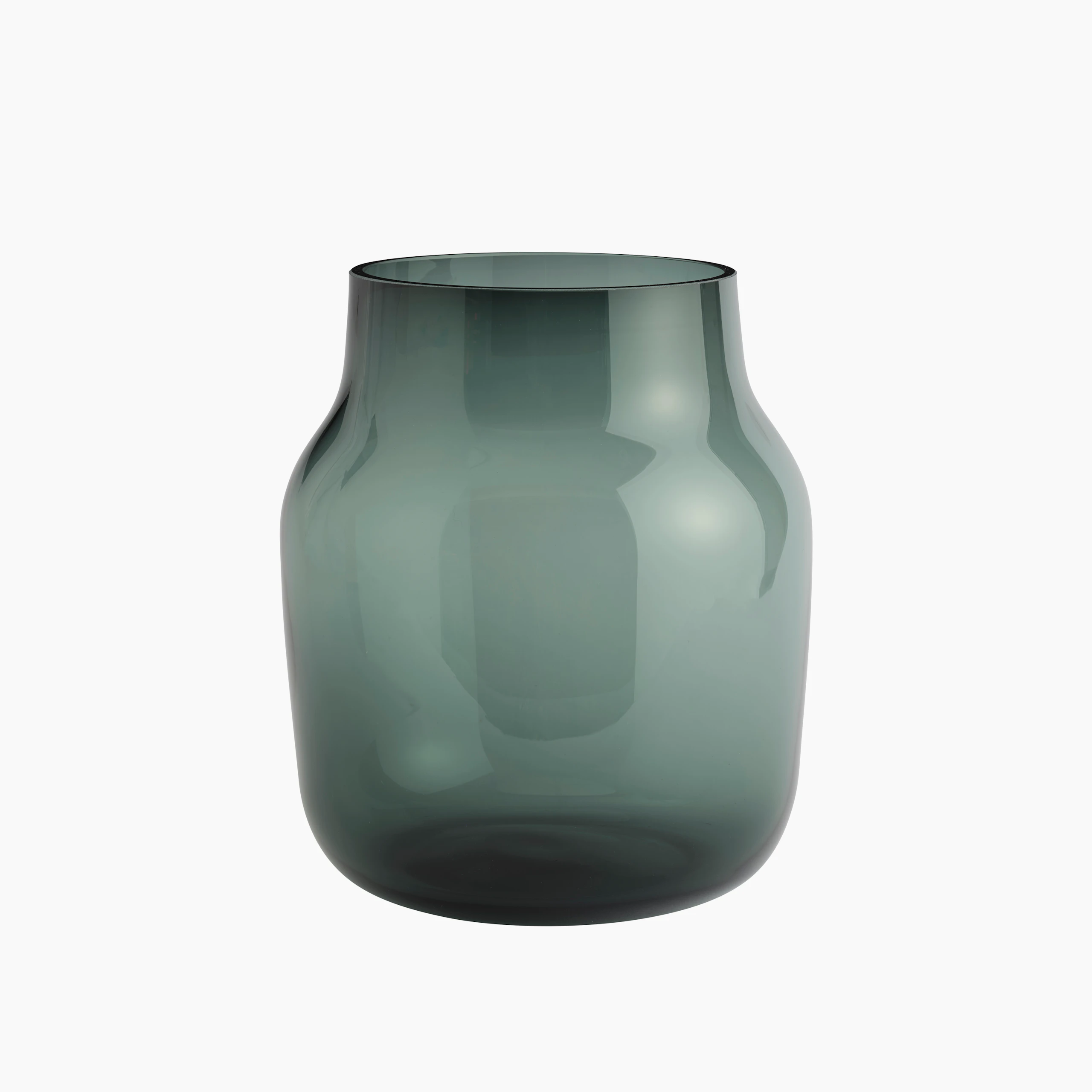 Silent vase 20 dark green
