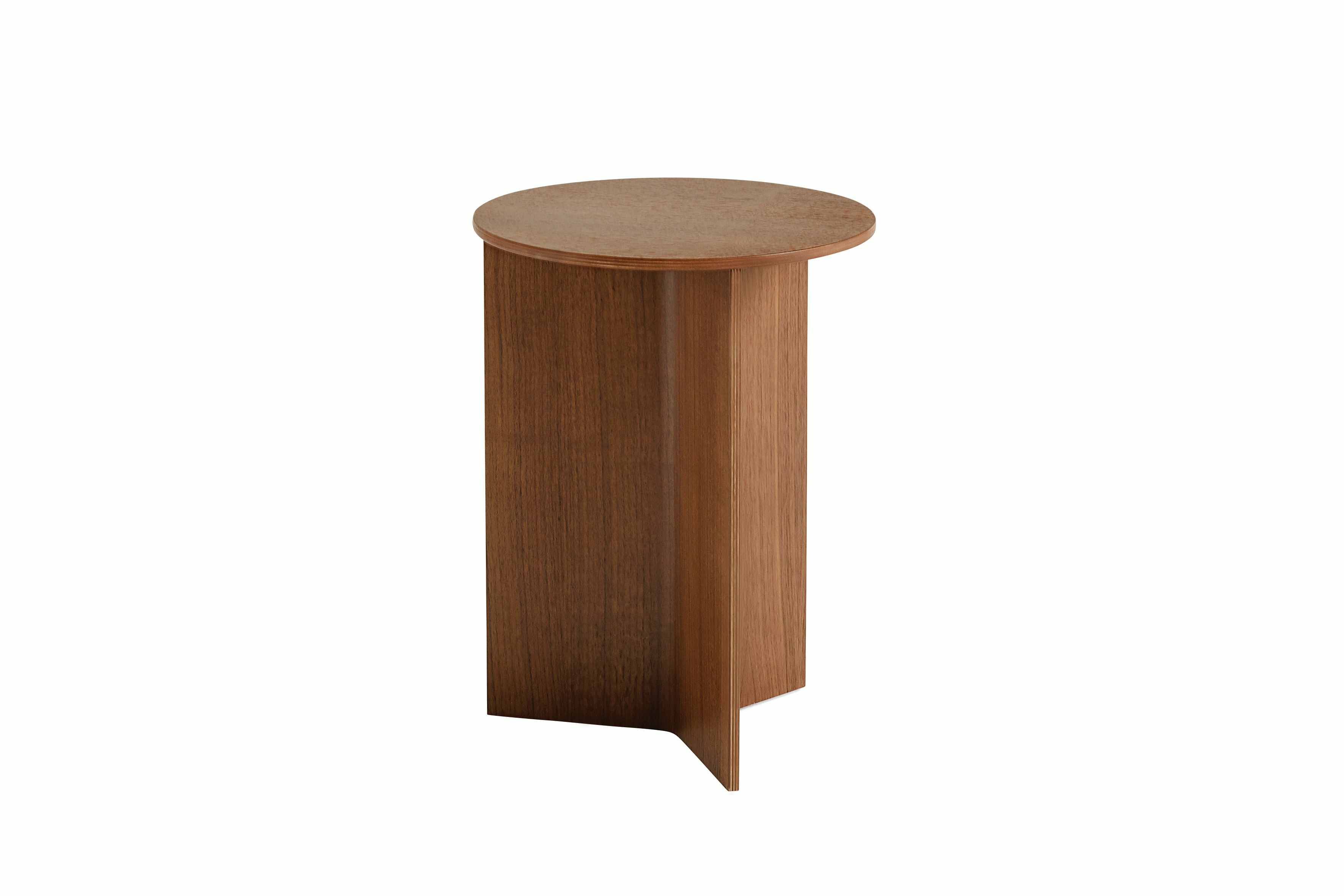 Wood Slit Side Table