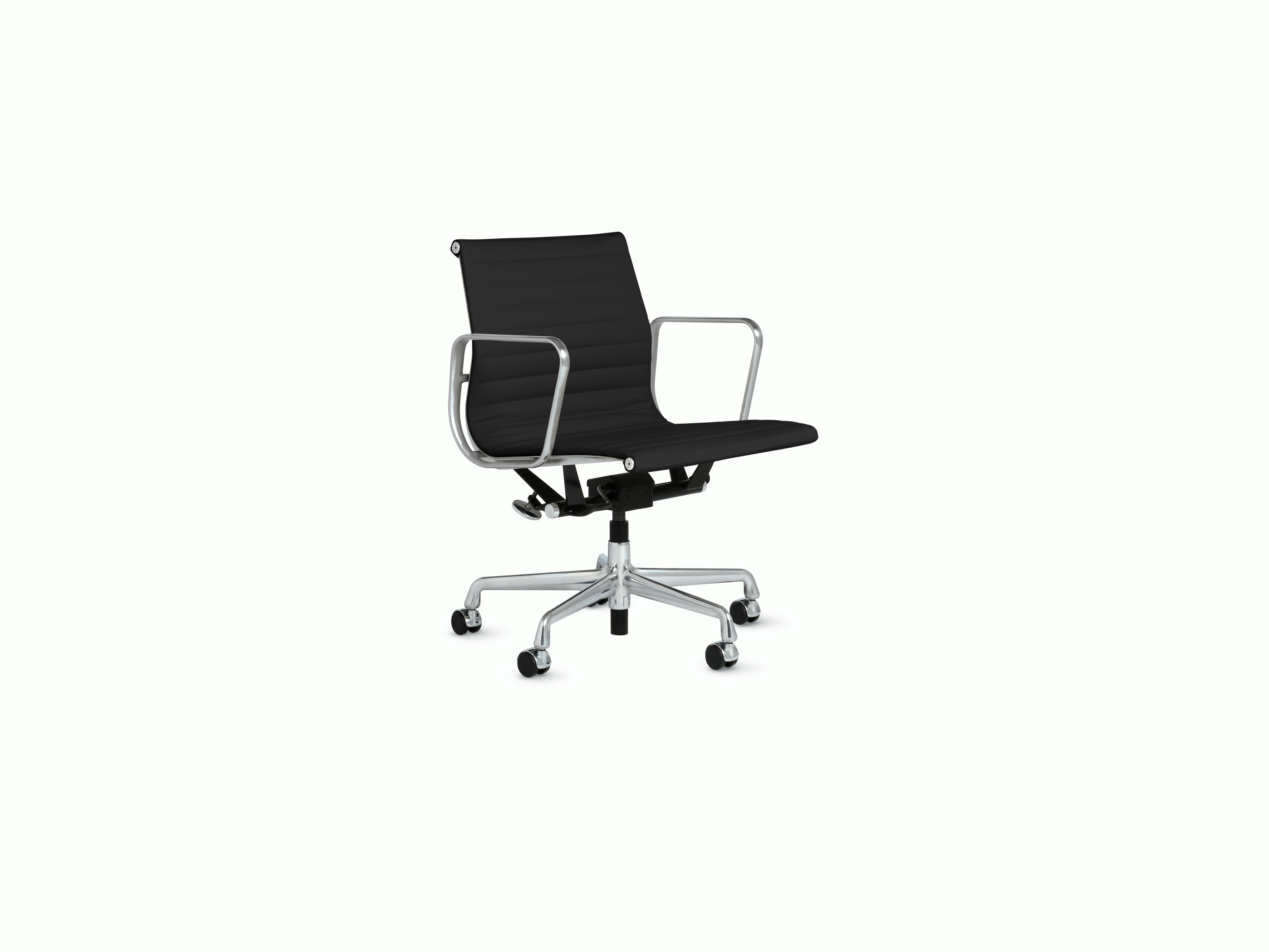 Herman Miller Eames Soft Pad Executive Chair with Pneumatic Lift - Black  Frame - Available at Grounded