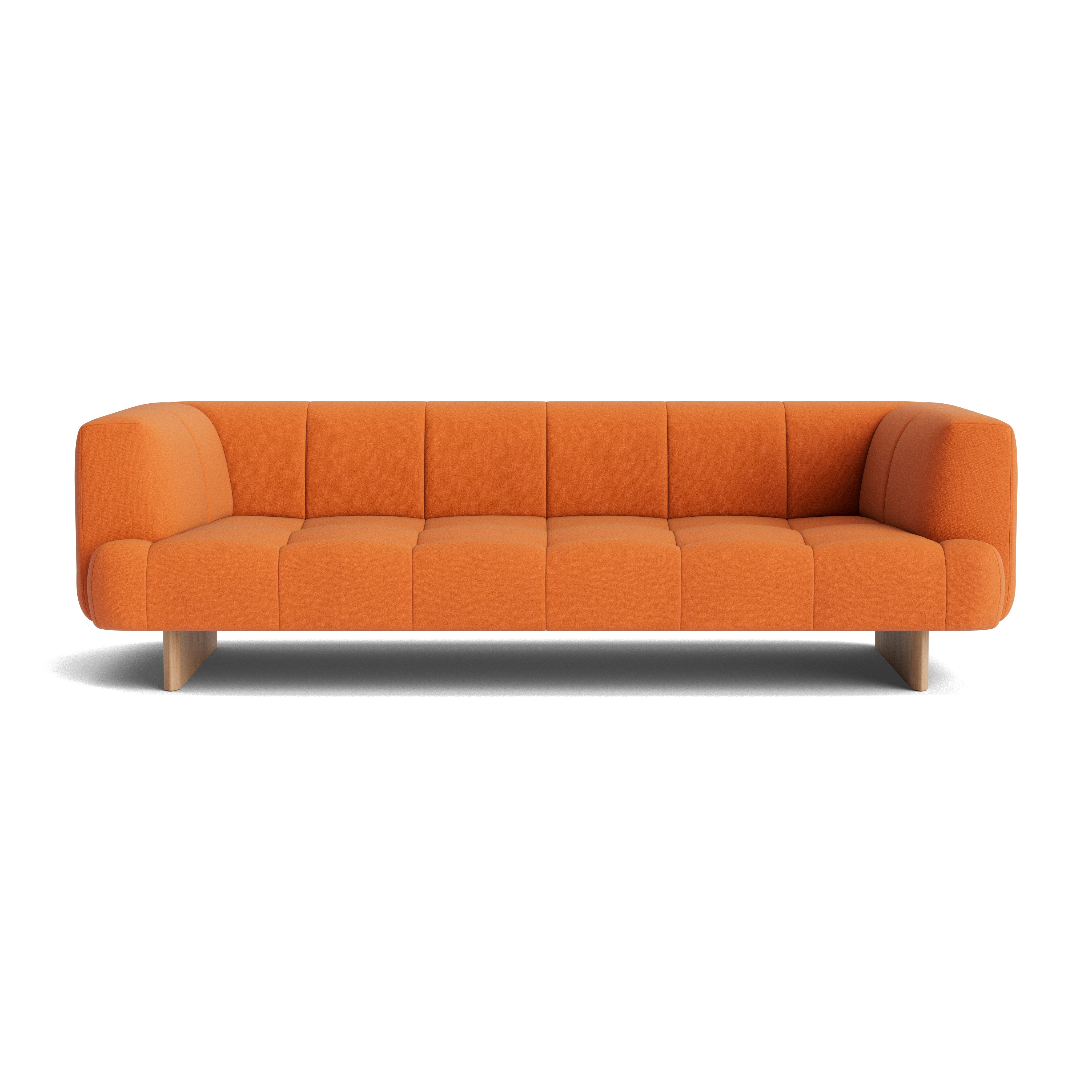 Quilton Lift Sofa - 3-Seat Sofa, Beck, Candescent, Lacquered Oak