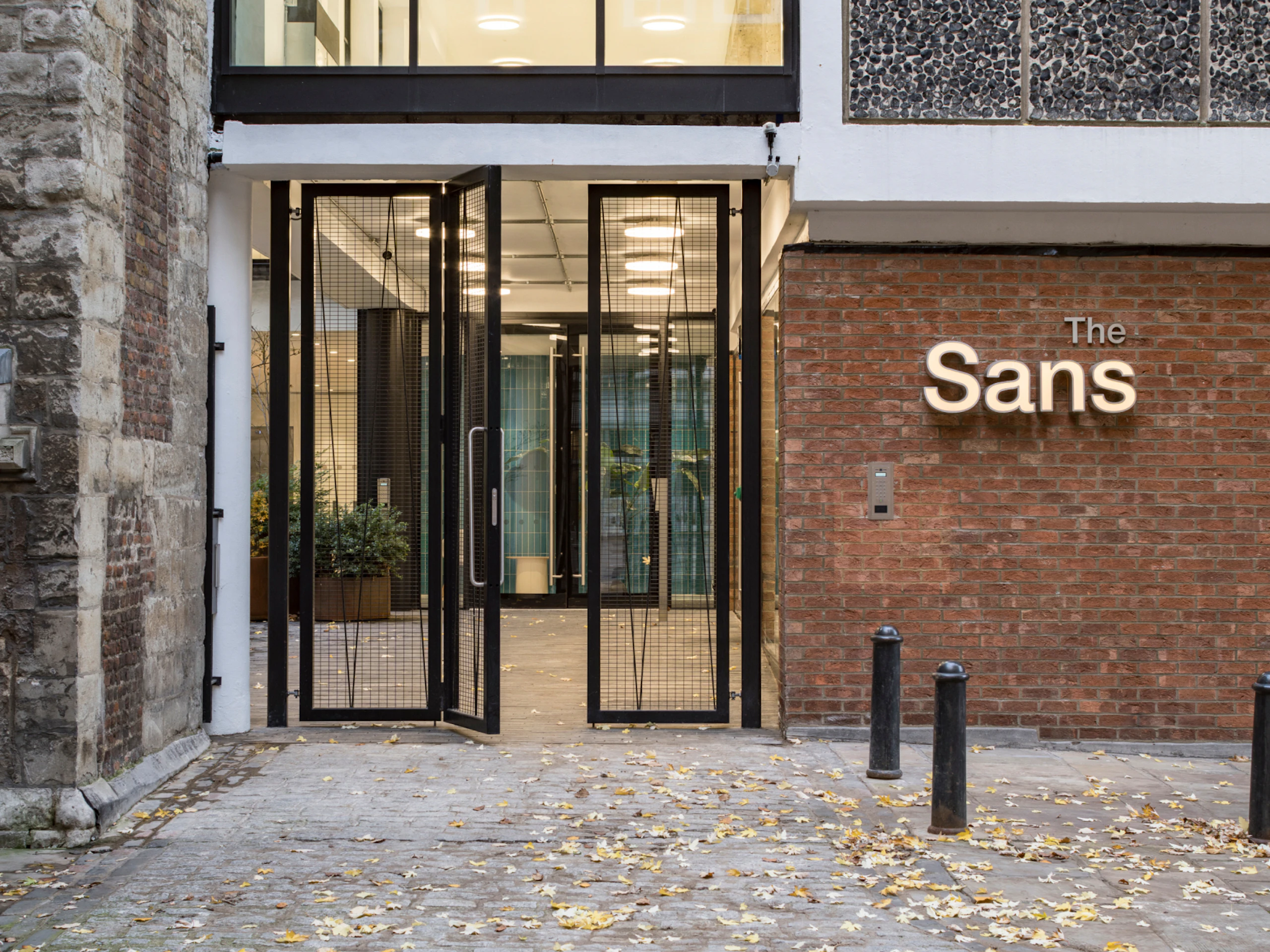 The Sans building in London, England that houses the MillerKnoll London flagship store