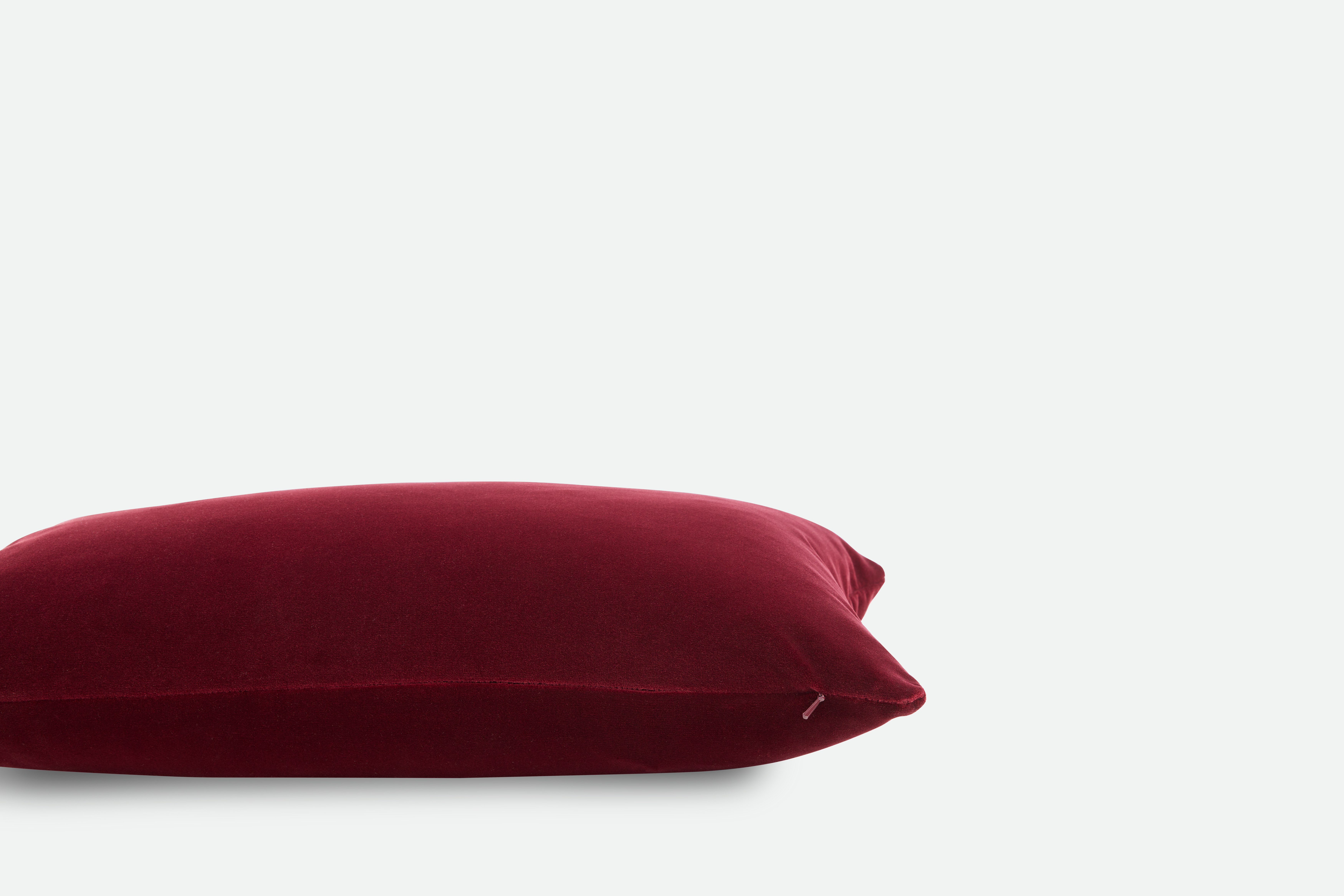 Cotton Velvet Pillow - Berry