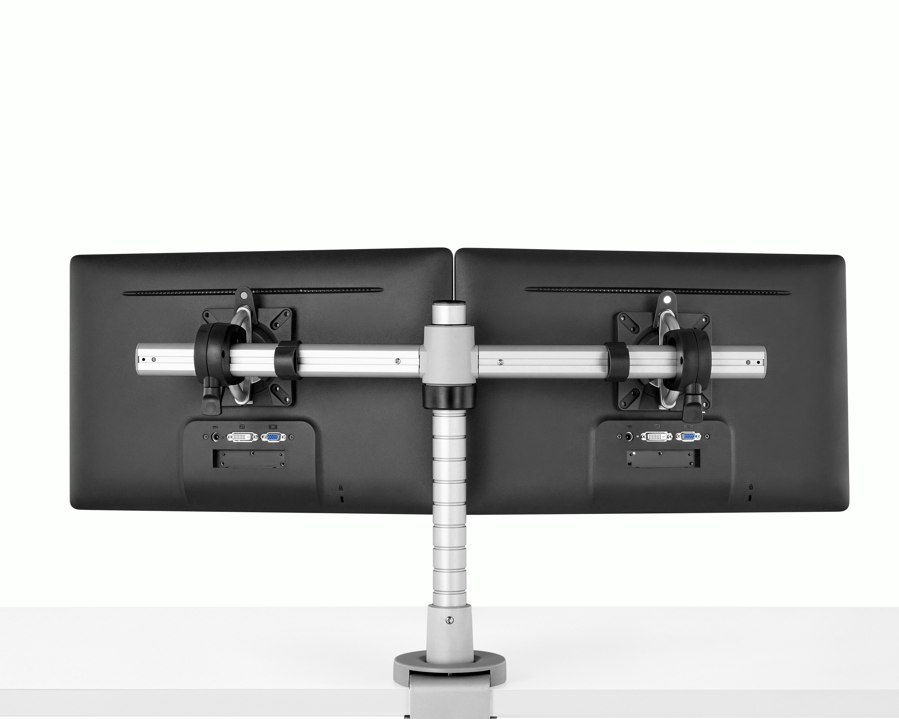 Wishbone Dual Bar Monitor Arm, High-Load Clamp