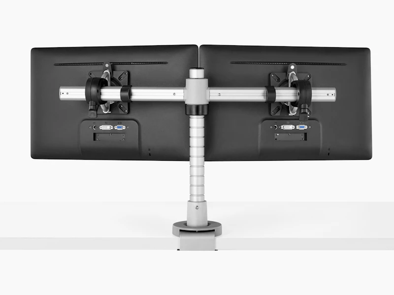 Wishbone Dual Bar Monitor Arm, High-Load Clamp