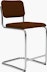 Cesca Stool Fully Upholstered, Cato, Brown, Counter