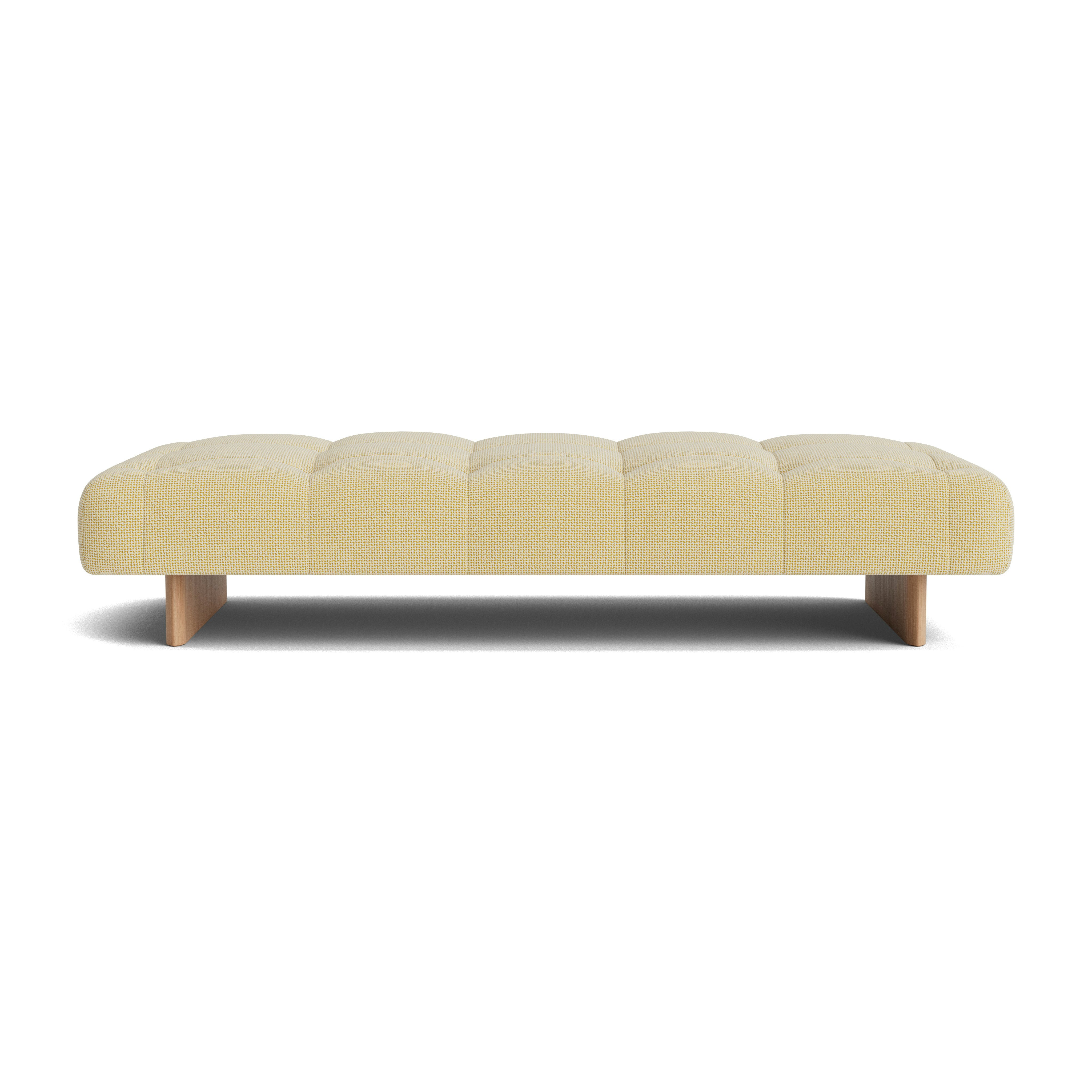 Quilton Lift Daybed - Tartaglia, 857 Ochre White, Lacquered Oak