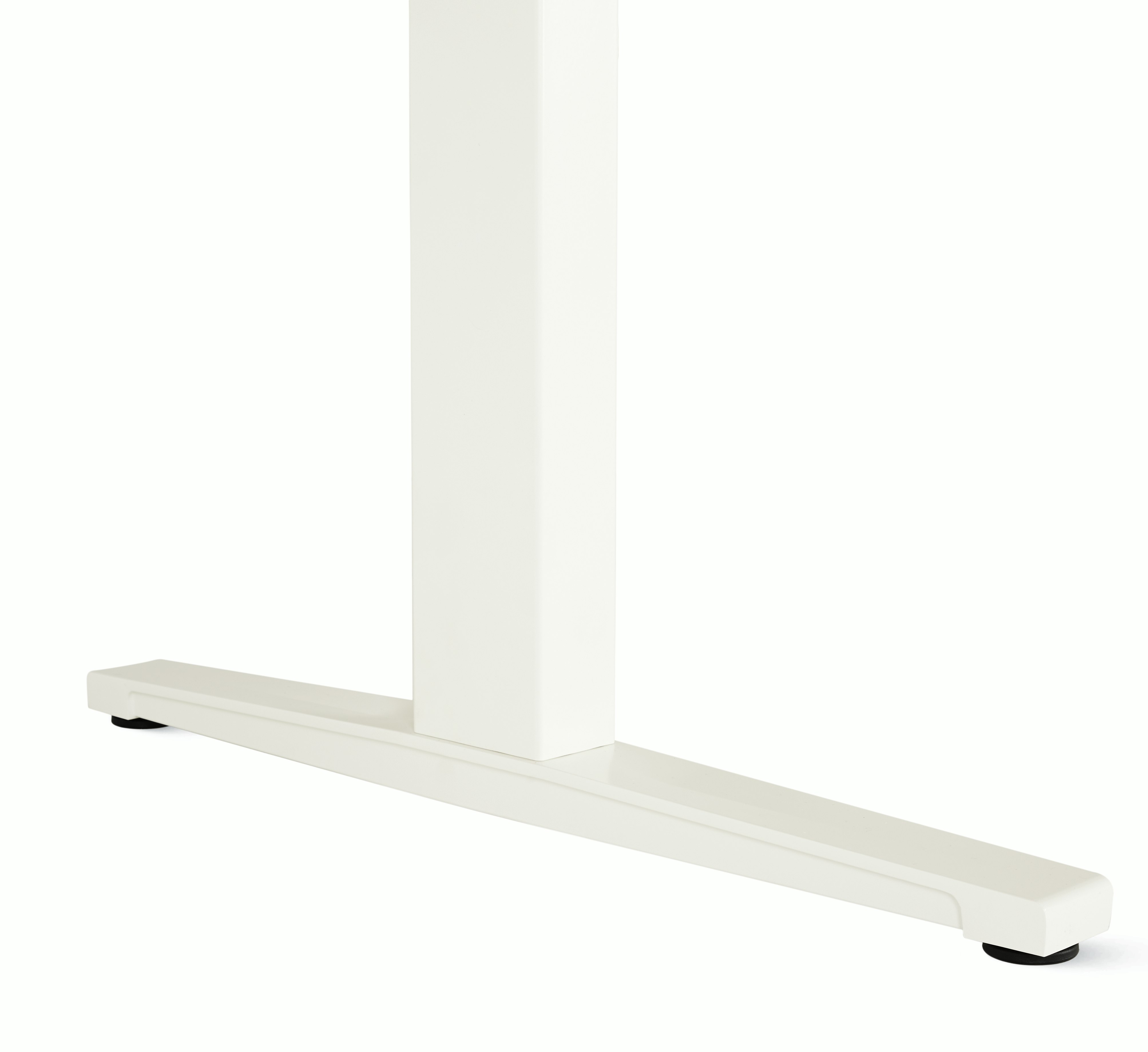 Renew Executive S2S Desk (KIT) - 30in x 72in, Laminate White, White / White, Simple Cover, Standard Power, Standard, T Leg