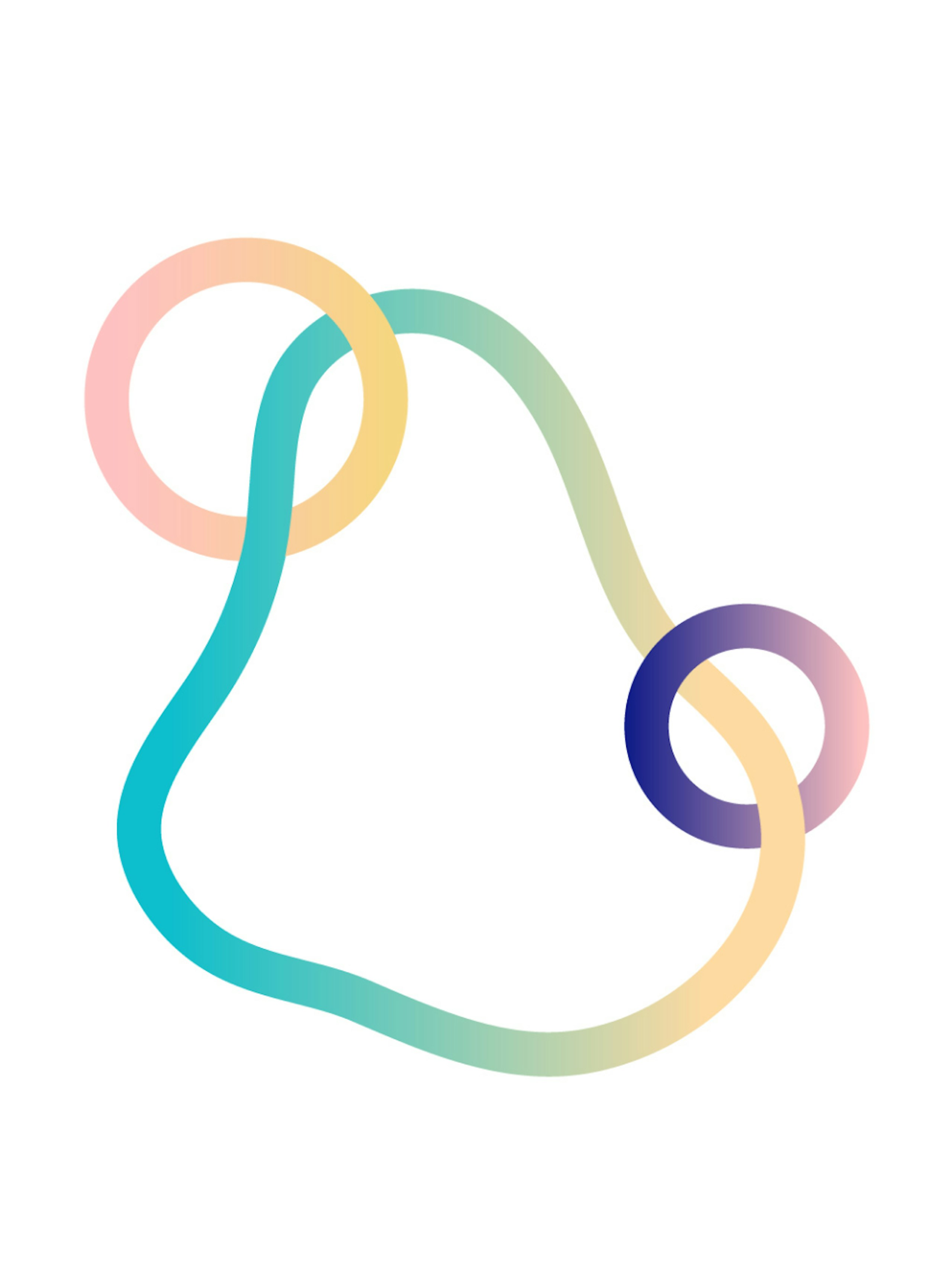 A multicoloured illustration of circles and lines that represent weak ties