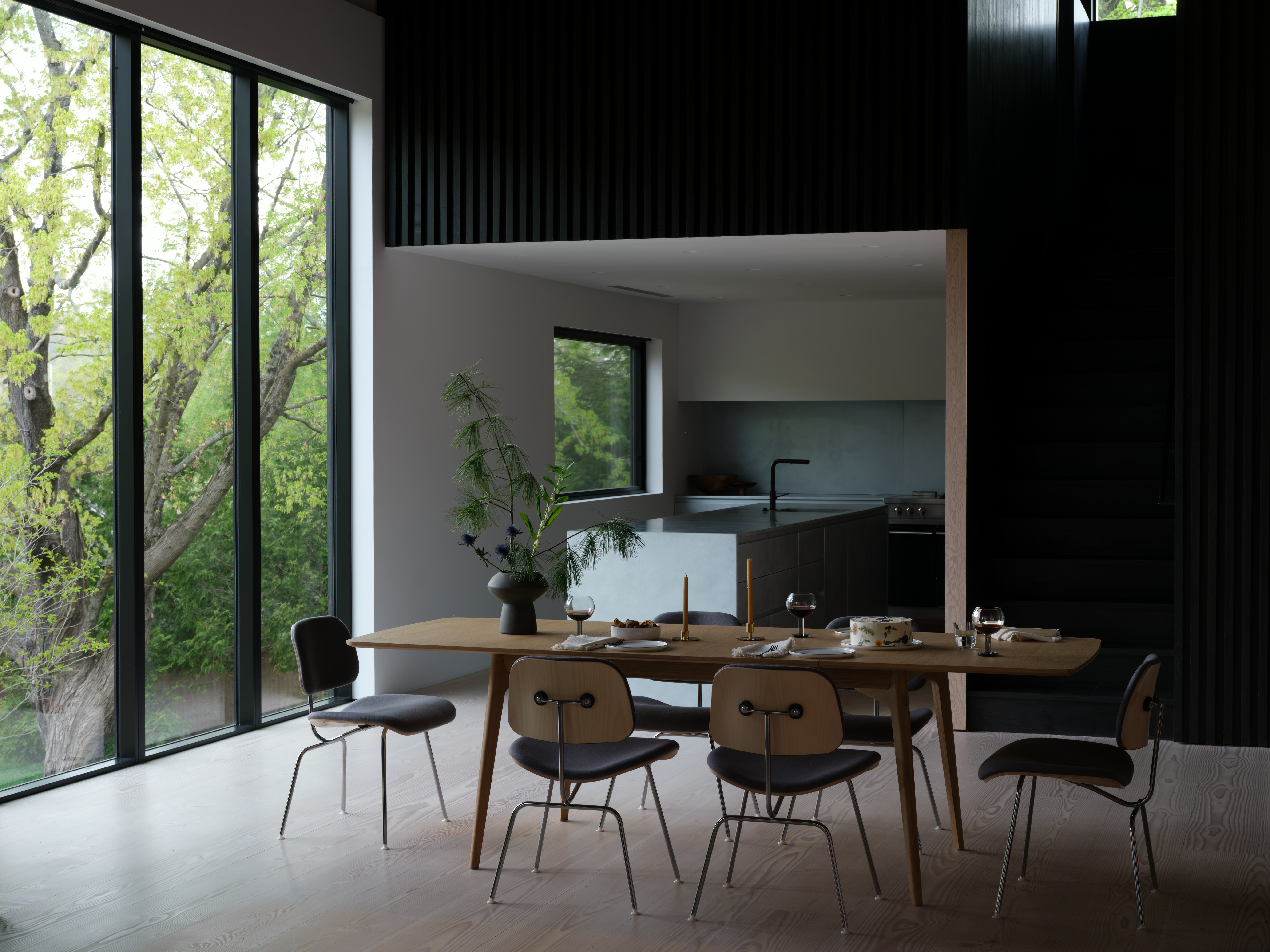 Eames Molded Plywood Dining Chair Metal Base (DCM)