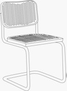Cesca Chair 6 Side Chair - Cane