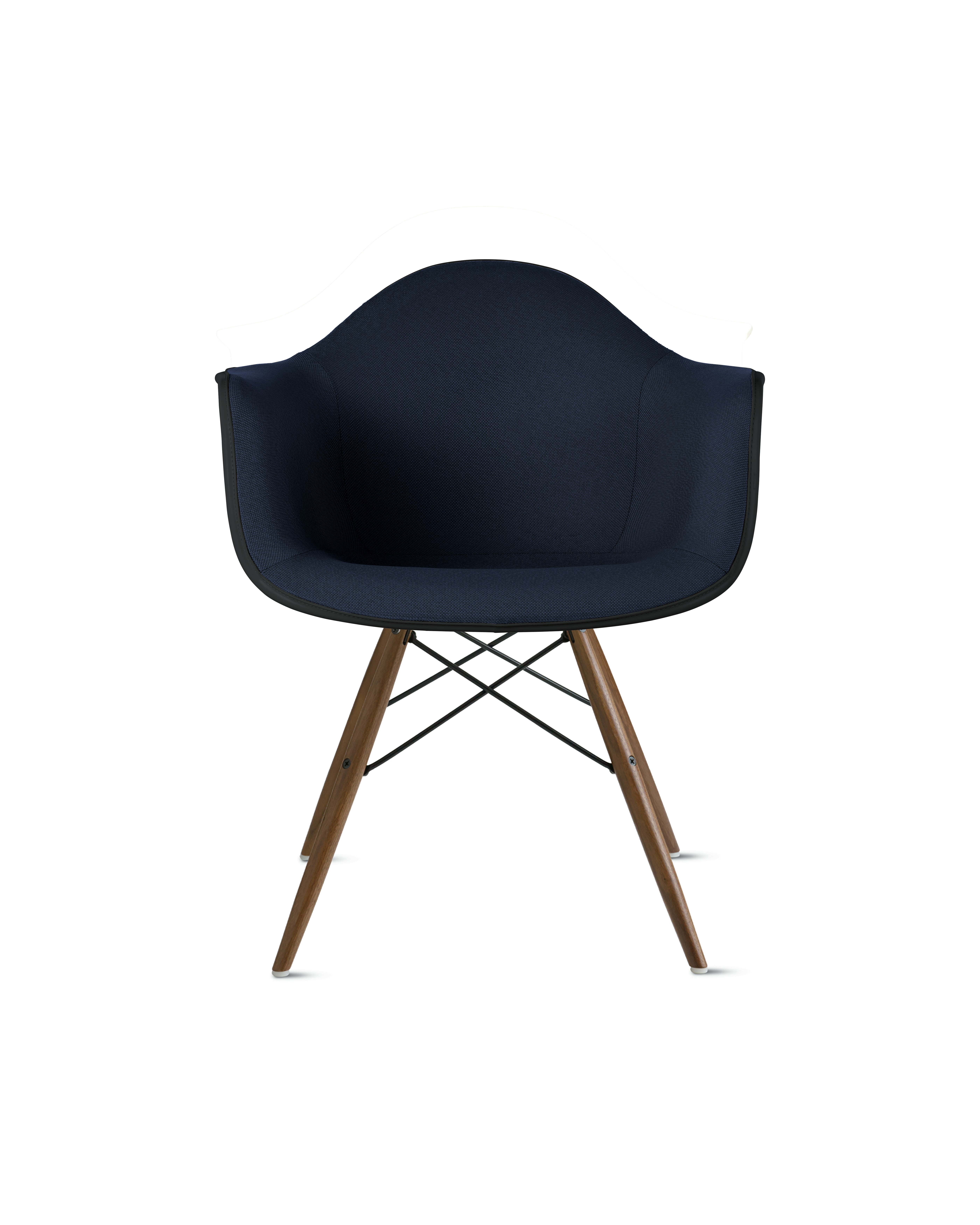 Eames Upholstered Molded Plastic Armchair