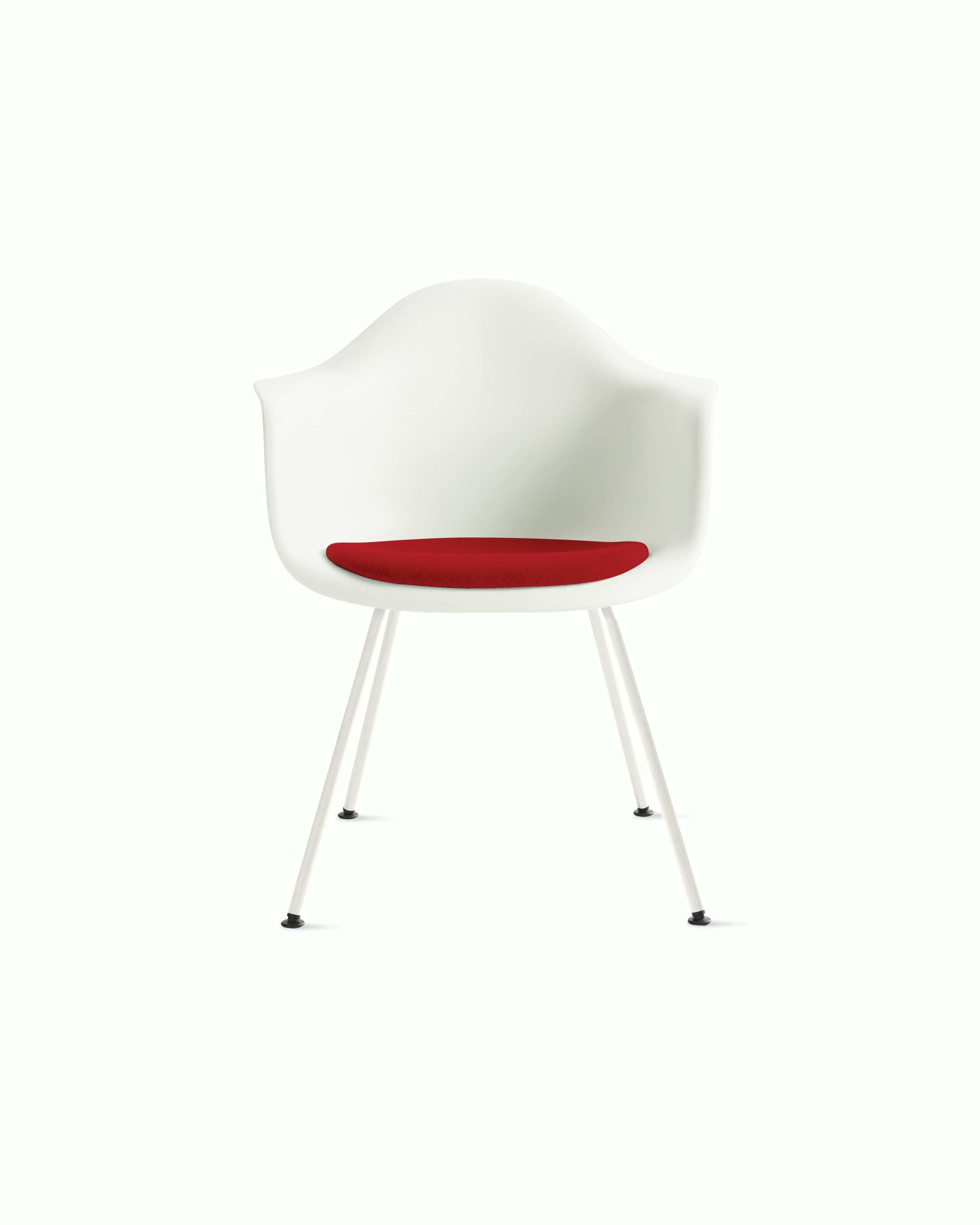 Eames Molded Plastic Armchair with Seat Pad