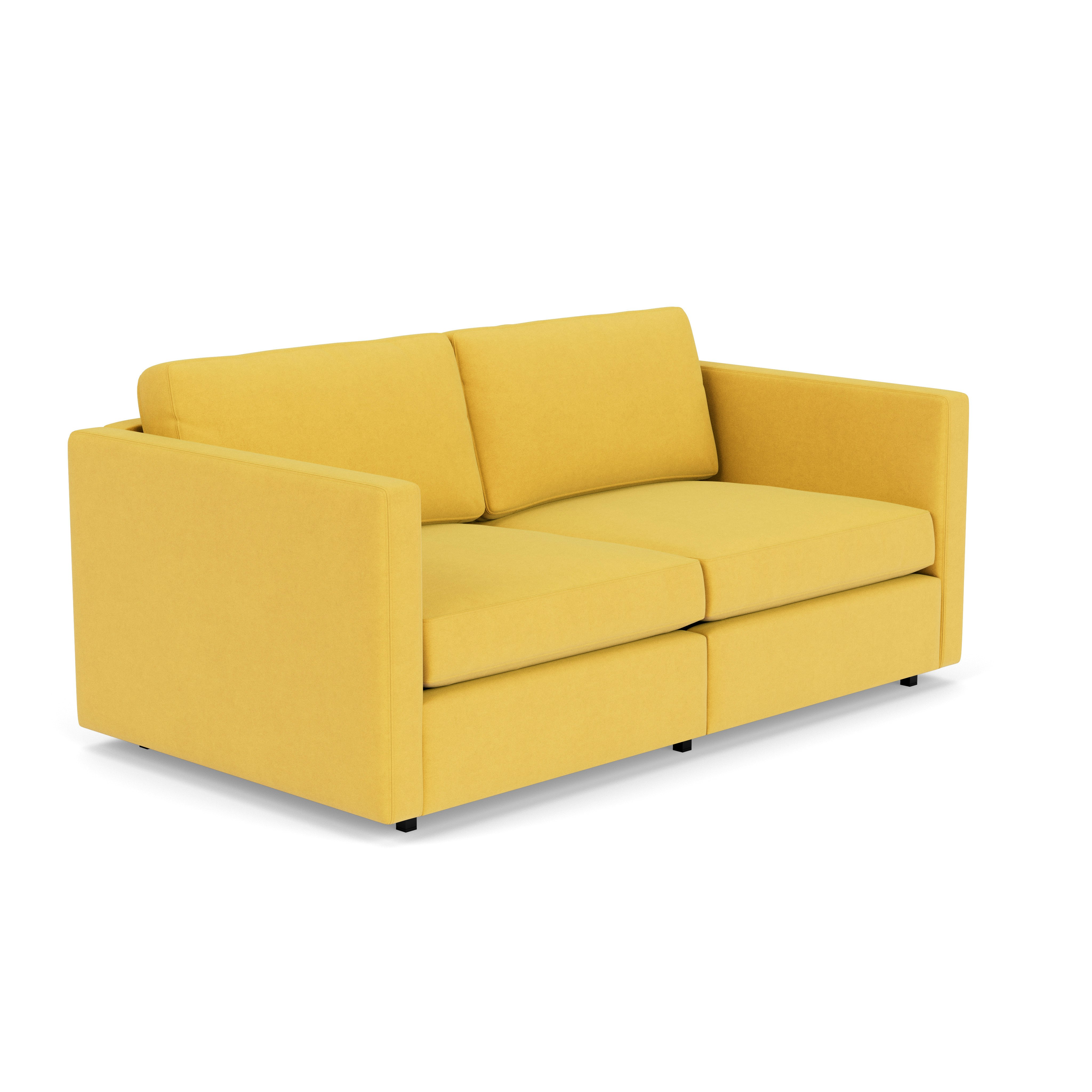 Pfister Settee - Ultrasuede, Citron
