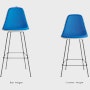 Eames Upholstered Molded Fiberglass Stool