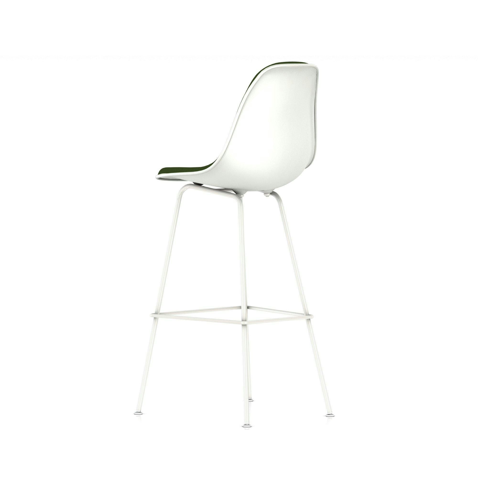 Eames Upholstered Molded Plastic Barstool - DSHBX.U