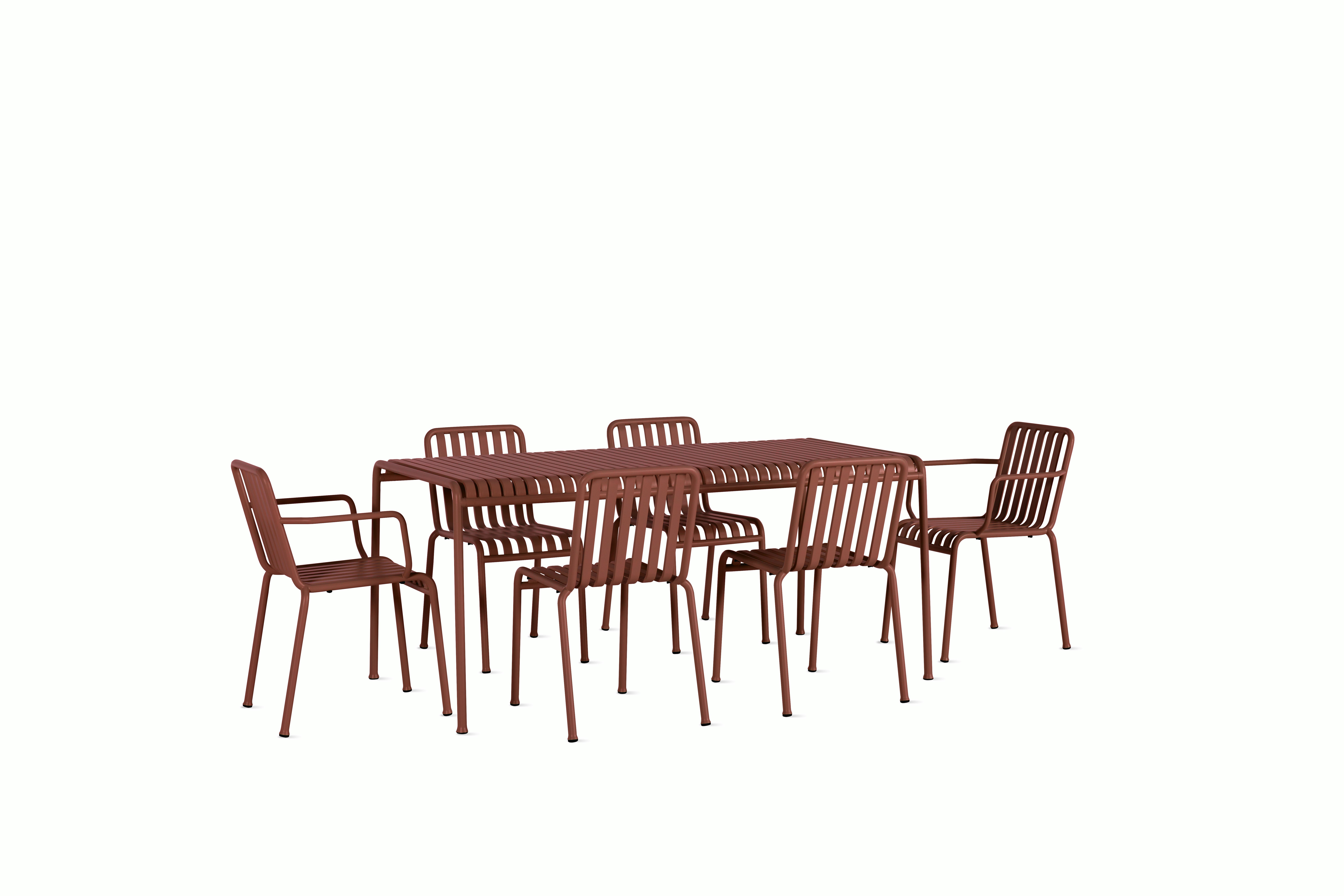 Palissade Dining Set, 4 Side Chairs & 2 Armchairs