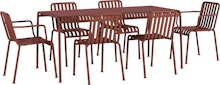 Palissade Dining Set, 4 Side Chairs & 2 Armchairs