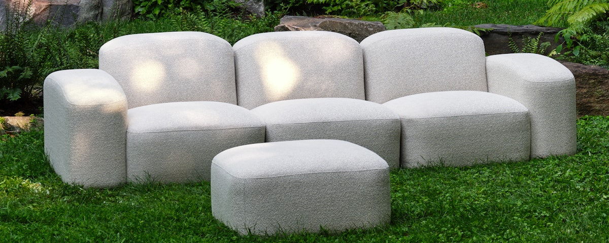 Muse Outdoor Sofa in a outdoor lawn setting