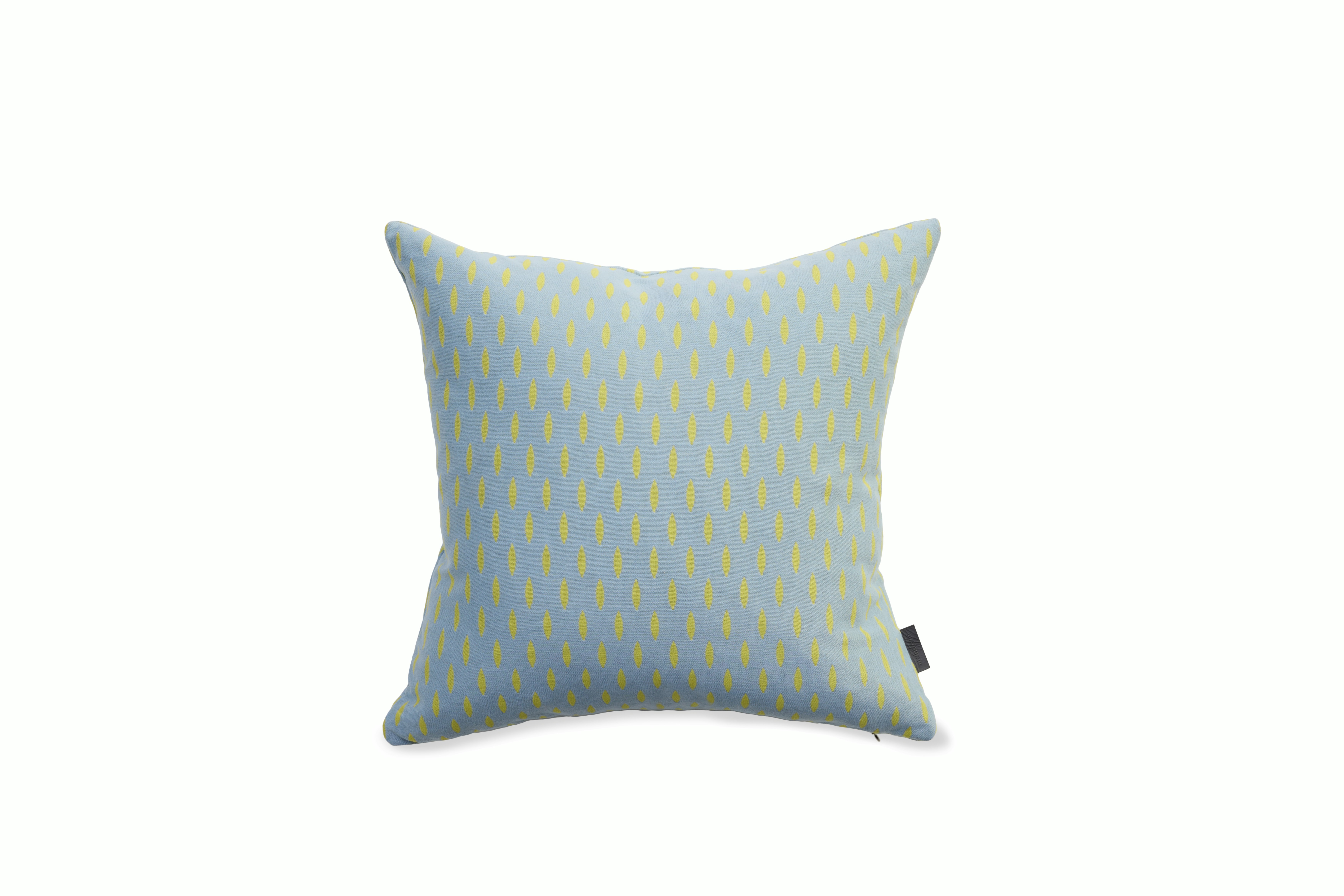 Pepitas Pillow - 17" x 17", Yellow and Dark Grey	