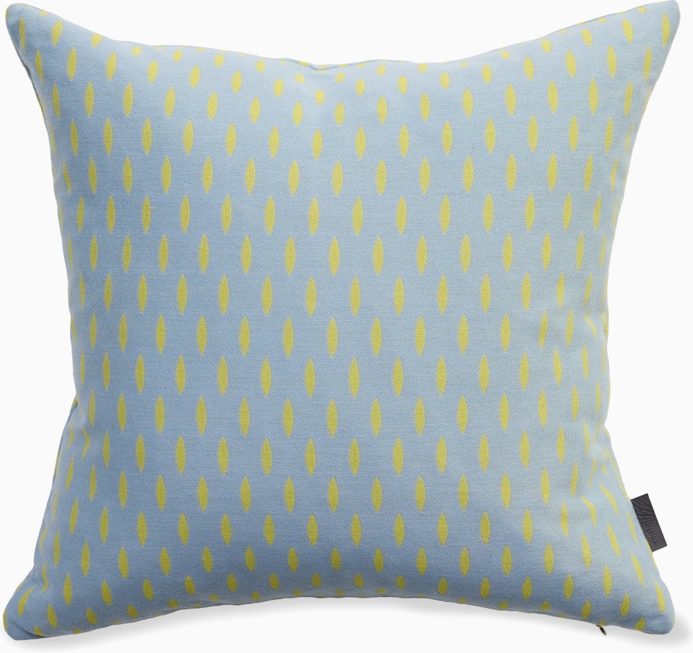 Pepitas Pillow - 17" x 17", Yellow and Dark Grey	