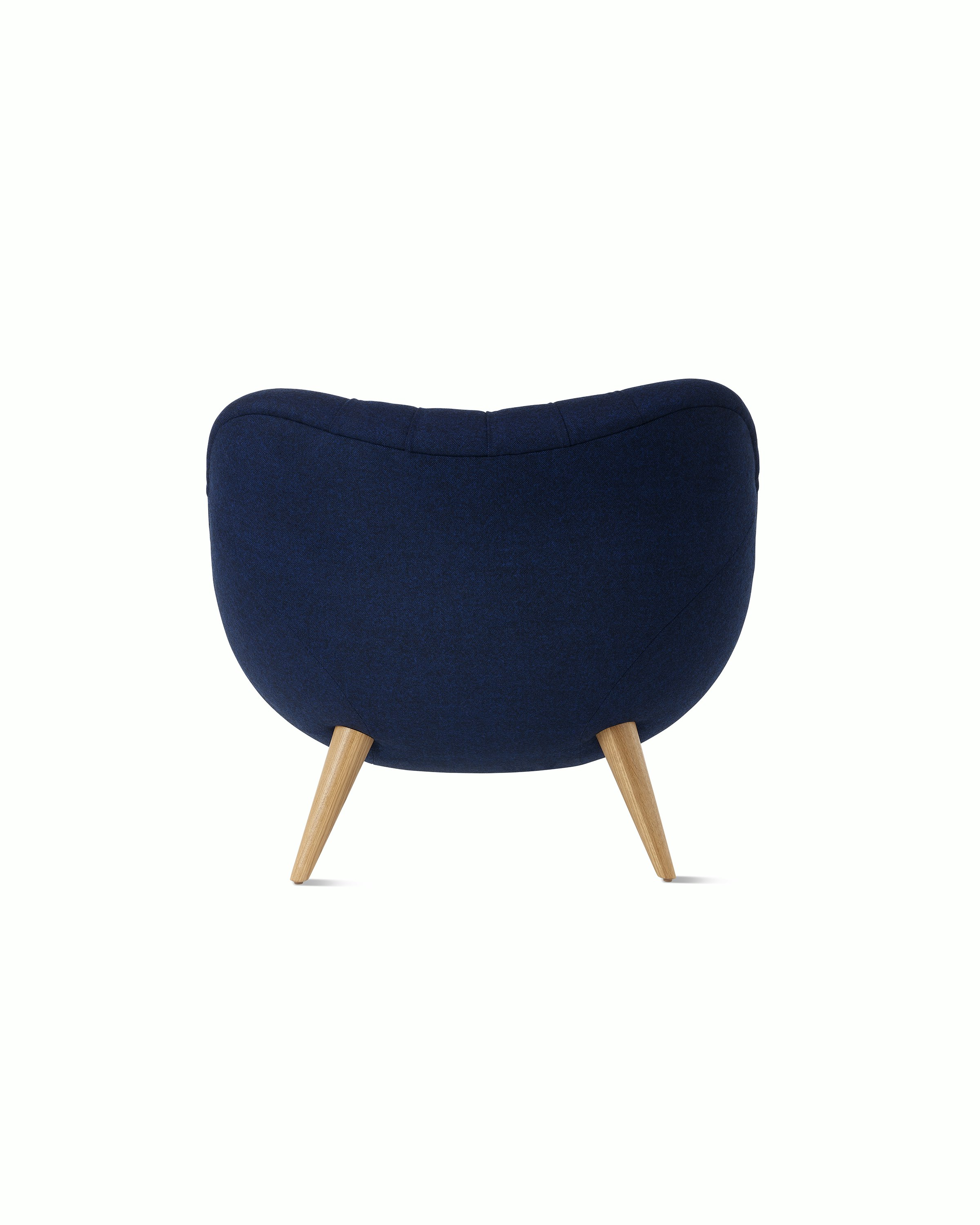 Rohde Easy Chair in blue back view.