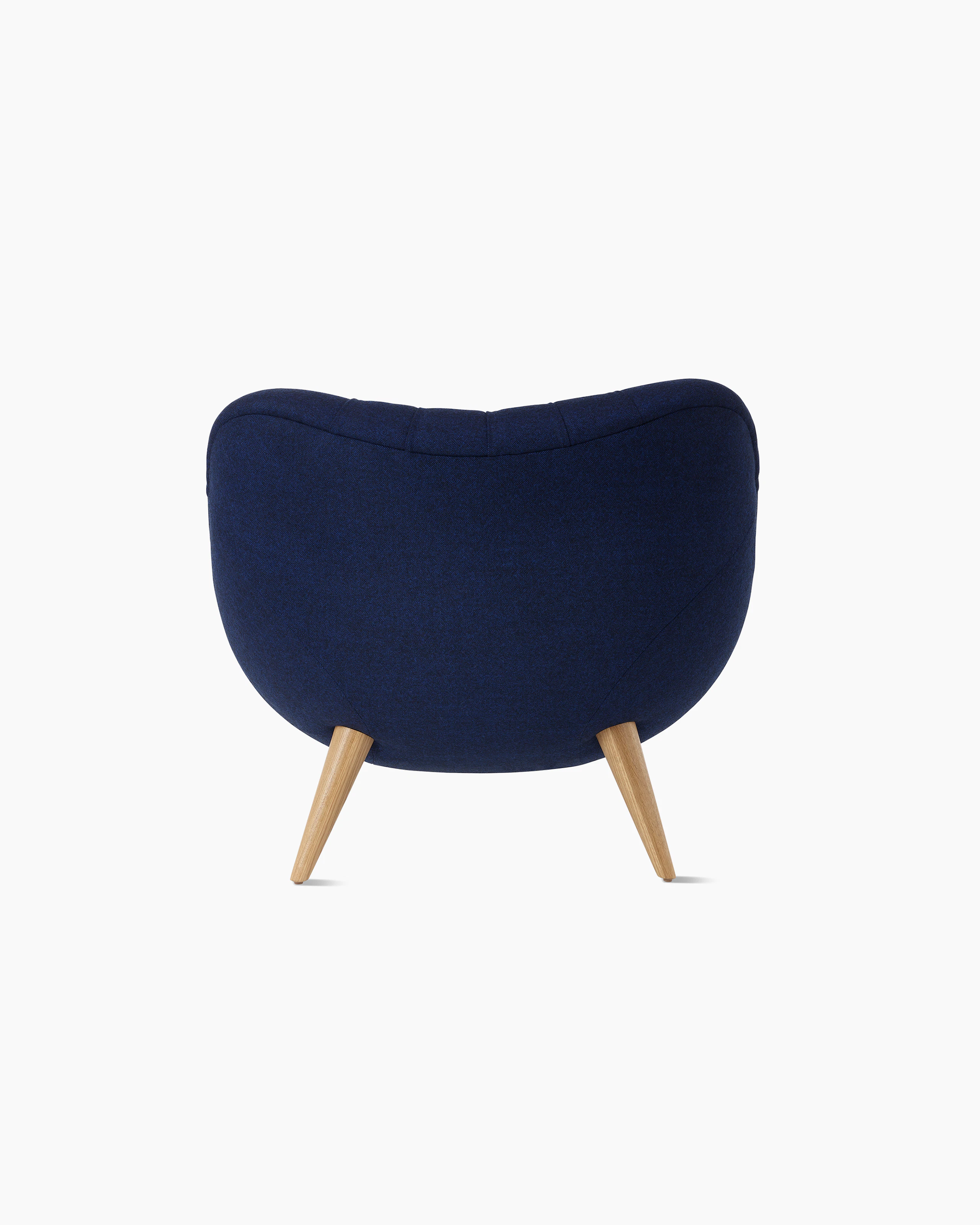 Rohde Easy Chair in blue back view.