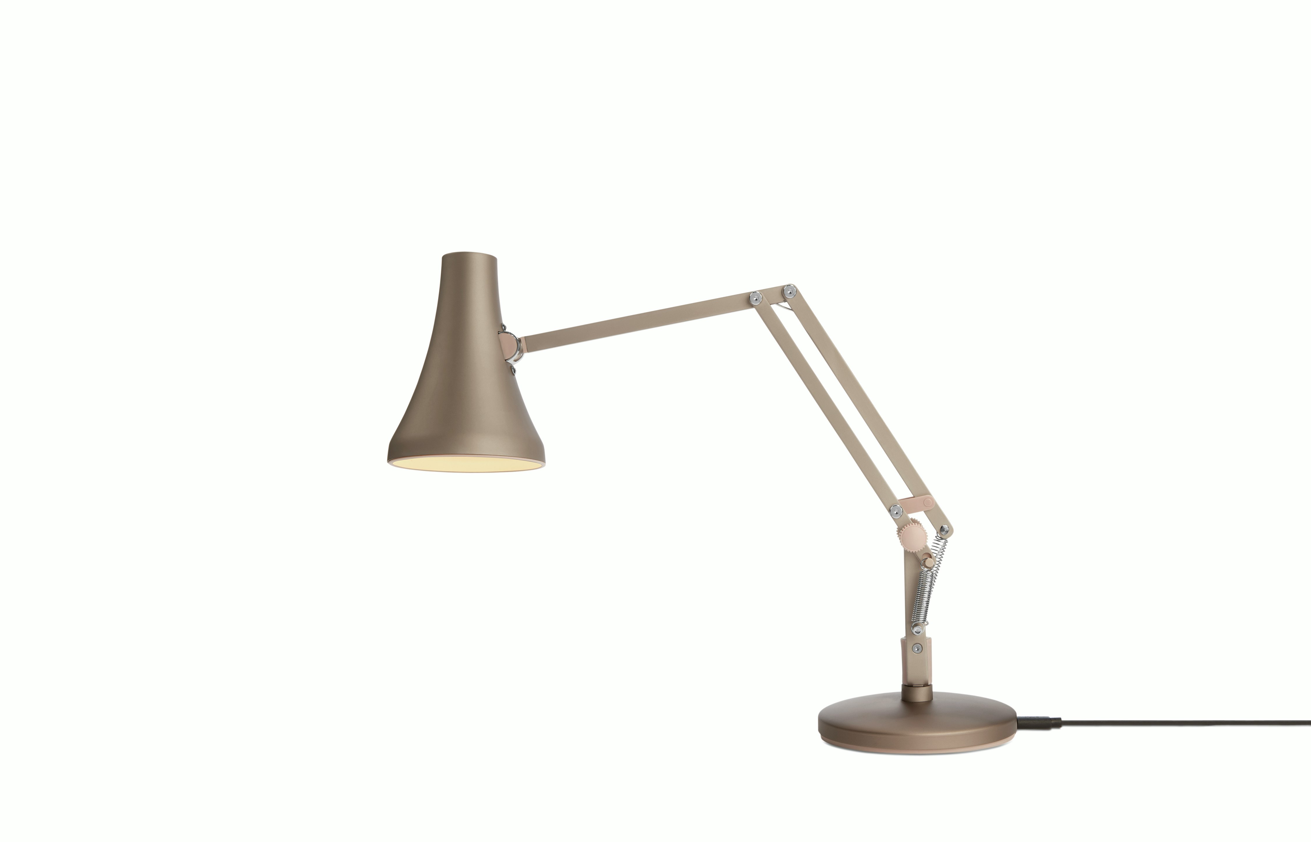 wooden anglepoise lamp