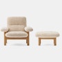 Brasilia Chair and Ottoman