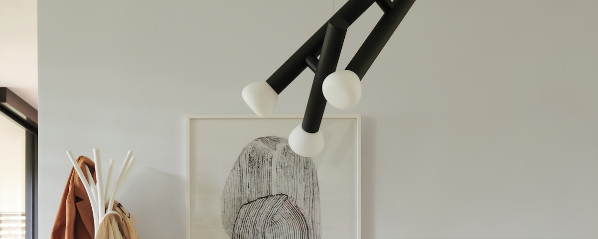 Parc Pendant Light in a home entryway setting