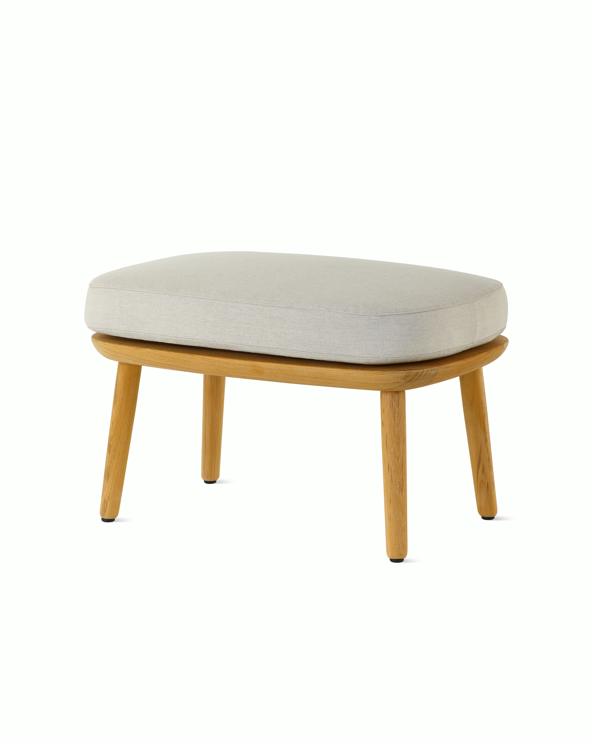 Crosshatch Outdoor Ottoman by itself.